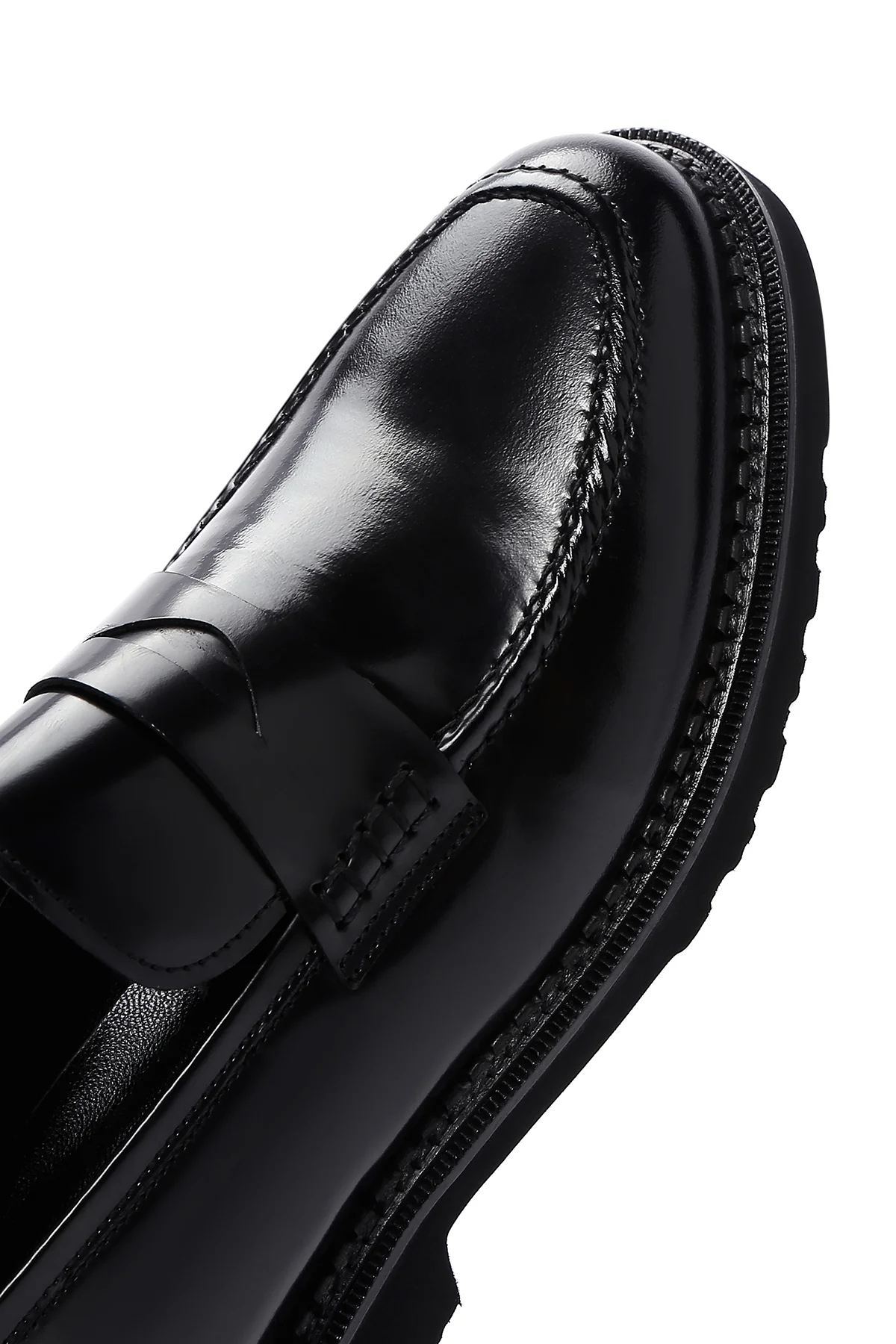 Erkek Siyah Rugan Deri Casual Loafer - Image 9