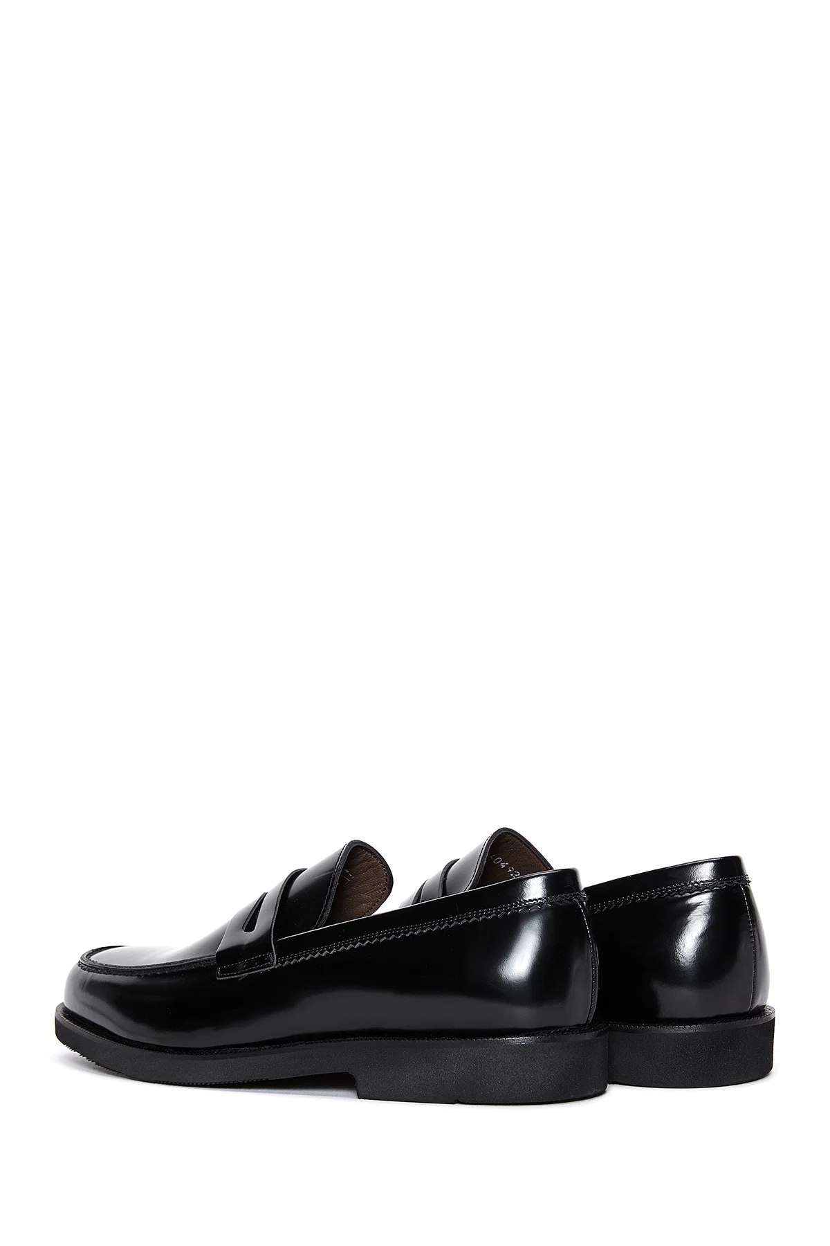 Erkek Siyah Rugan Deri Klasik Loafer - Image 5