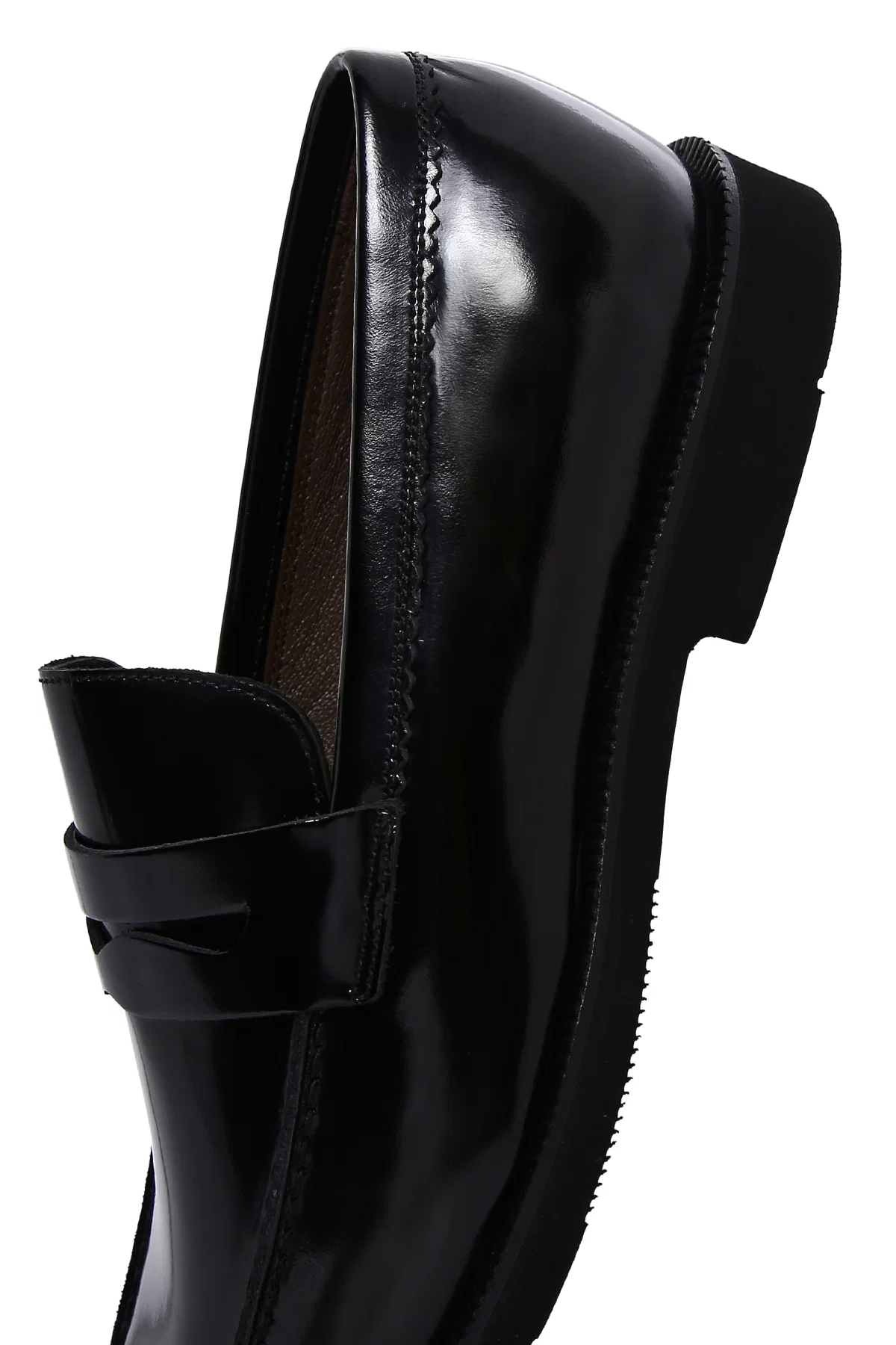 Erkek Siyah Rugan Deri Klasik Loafer - Image 9