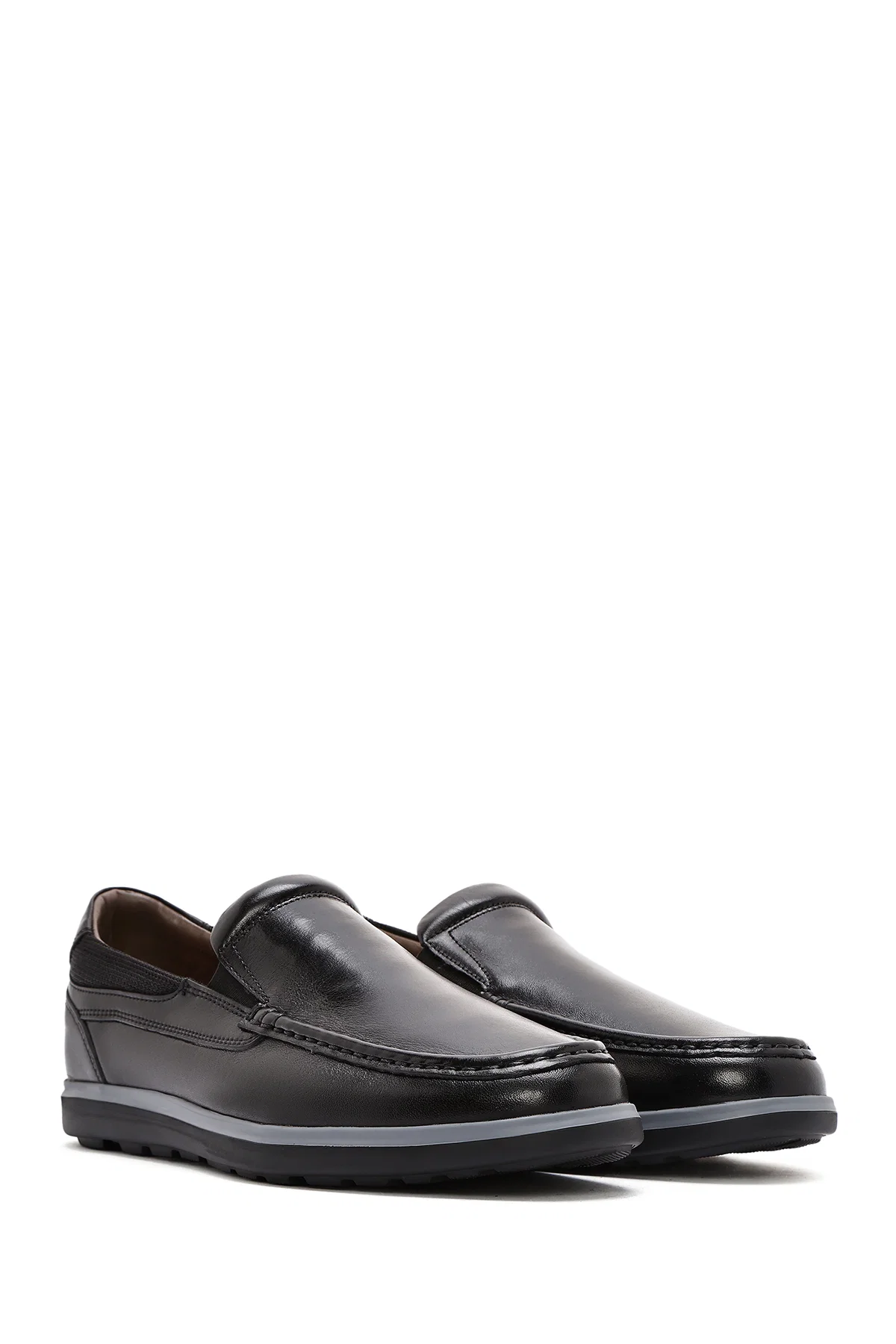 Erkek Siyah Rugan Deri Klasik Loafer - Image 3