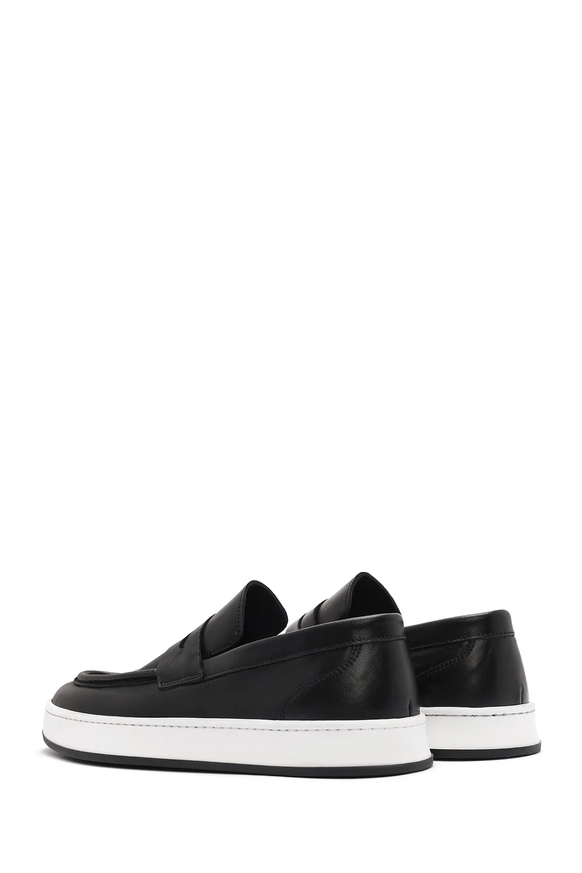 Erkek Siyah Spor Deri Loafer - Image 5