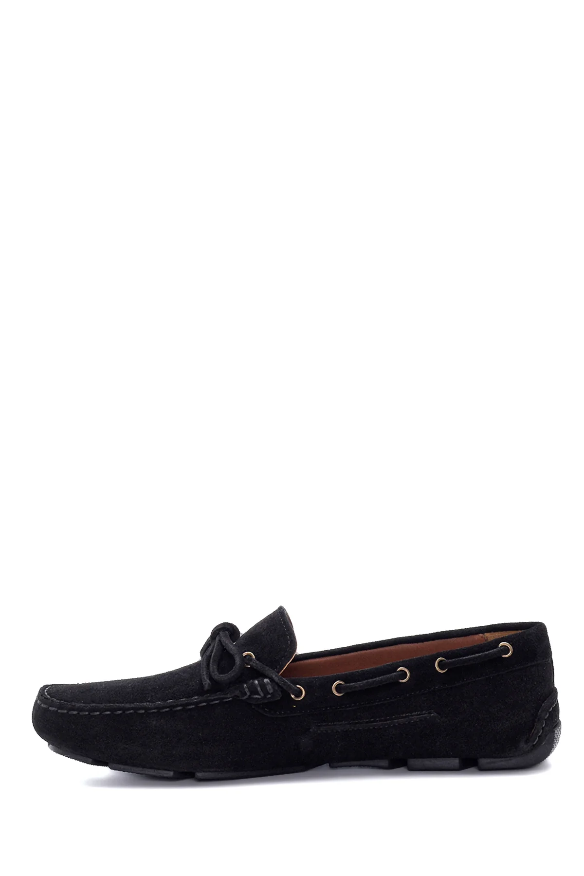 Erkek Siyah Süet Deri Casual Loafer - Image 2
