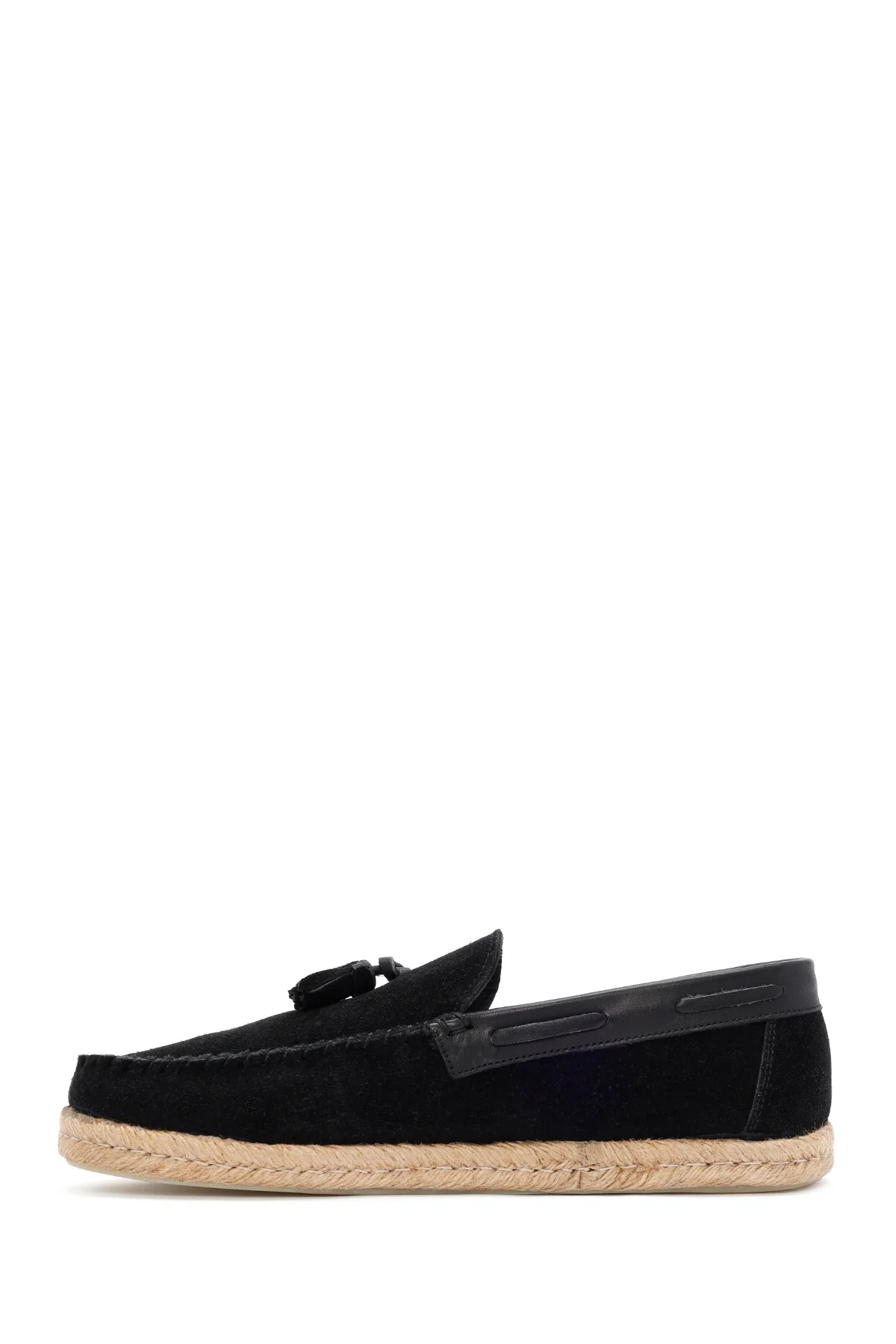 Erkek Siyah Süet Deri Casual Loafer - Image 2