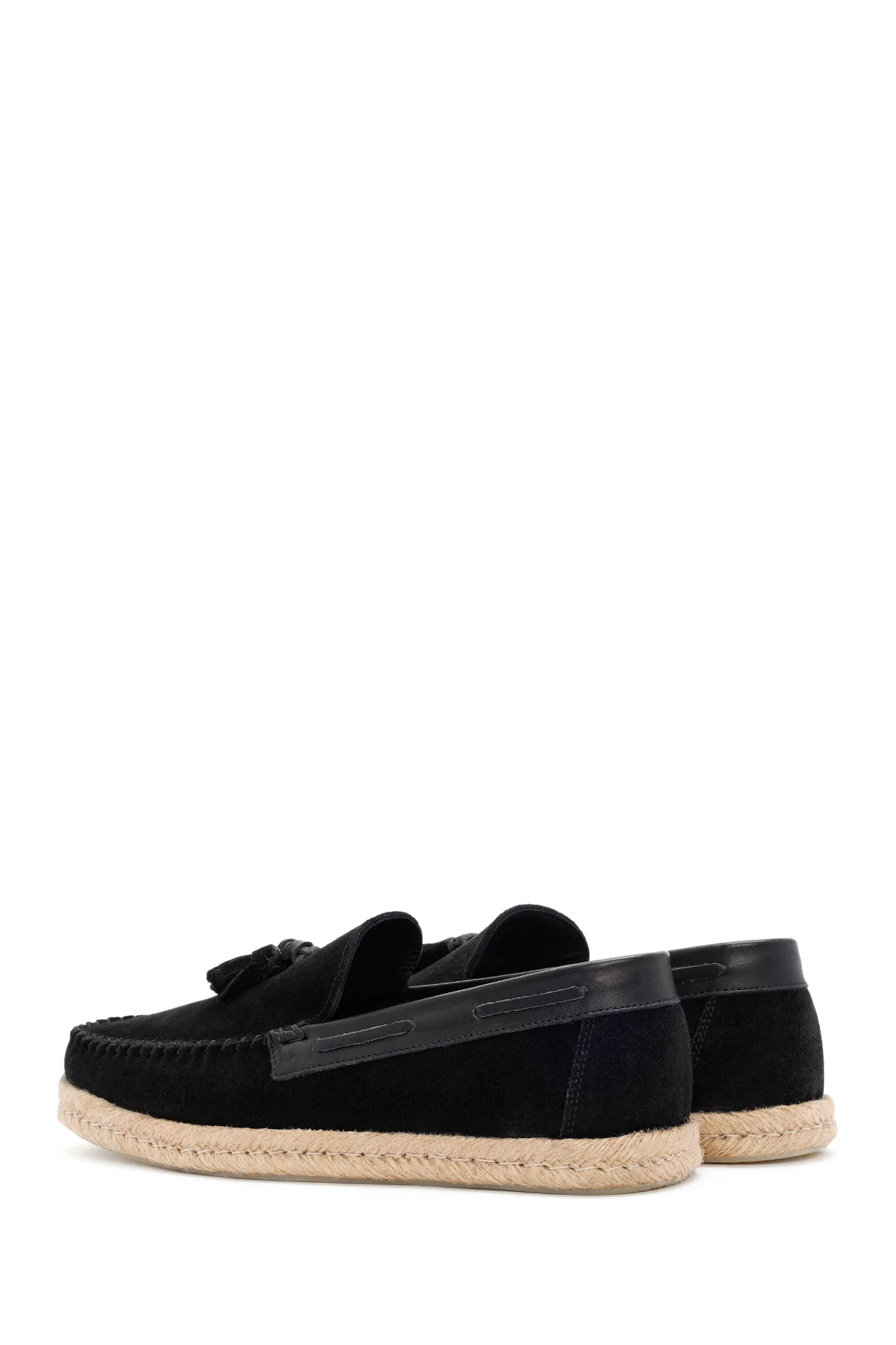 Erkek Siyah Süet Deri Casual Loafer - Image 5