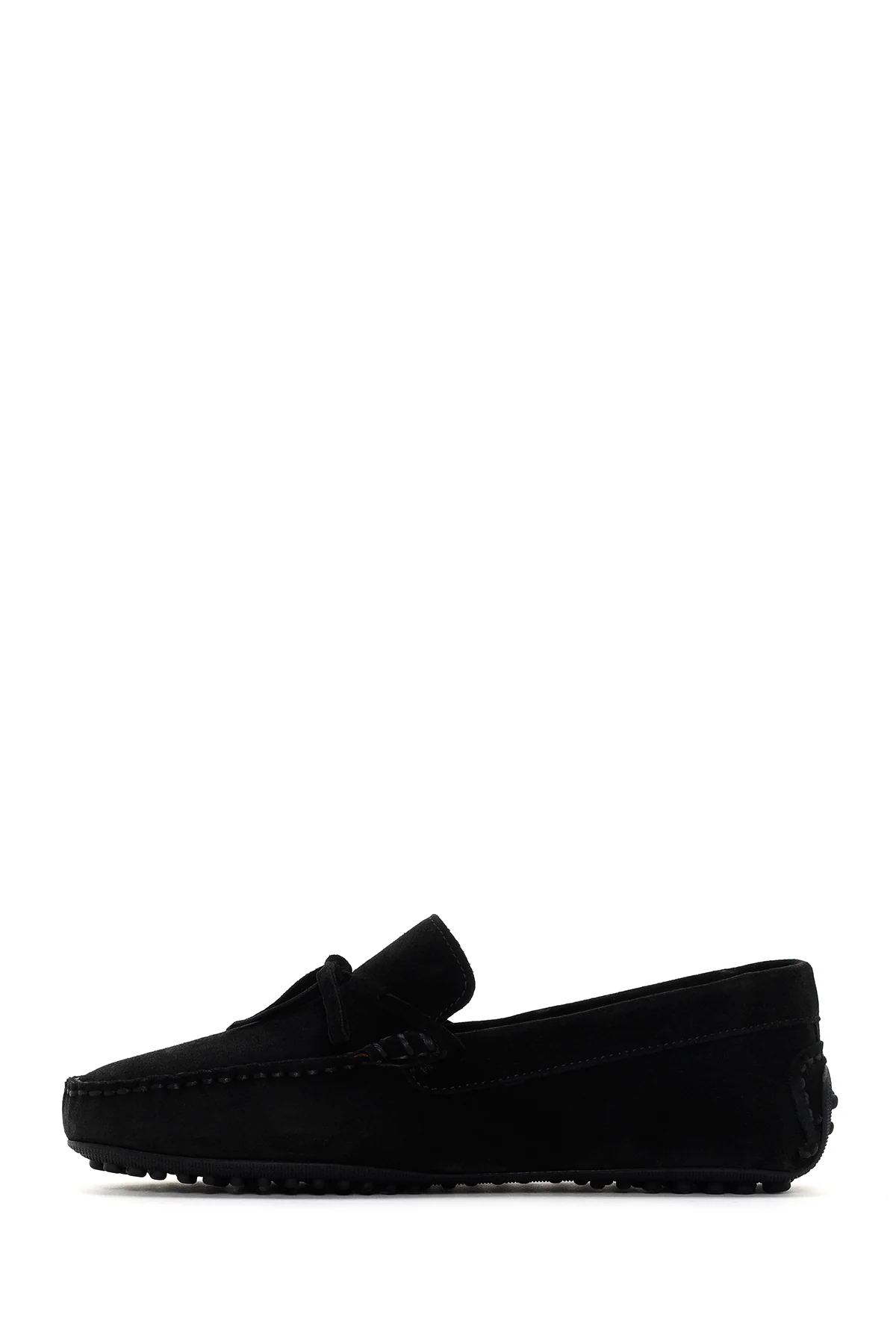 Erkek Siyah Süet Deri Casual Loafer - Image 2