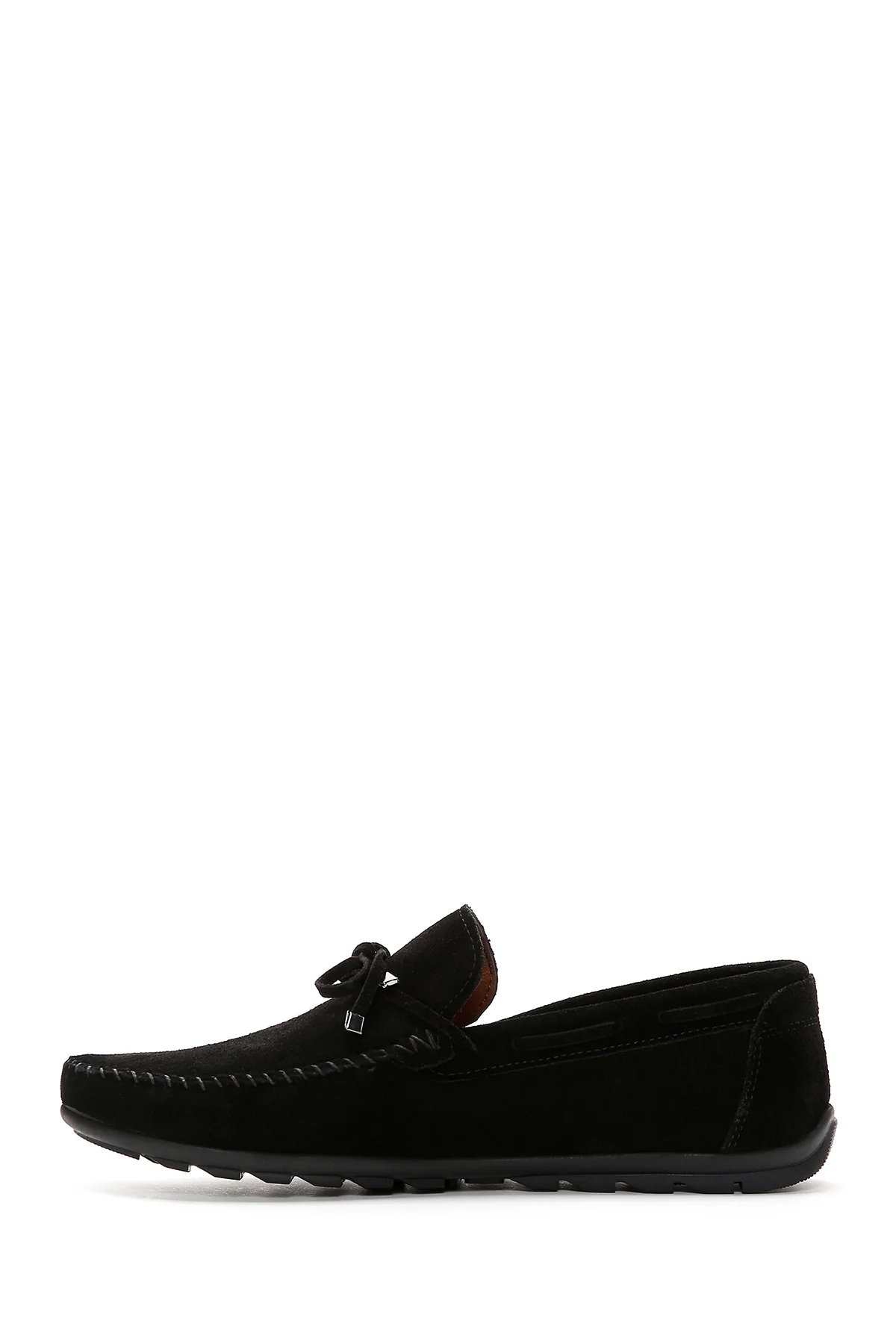 Erkek Siyah Süet Deri Casual Loafer - Image 2