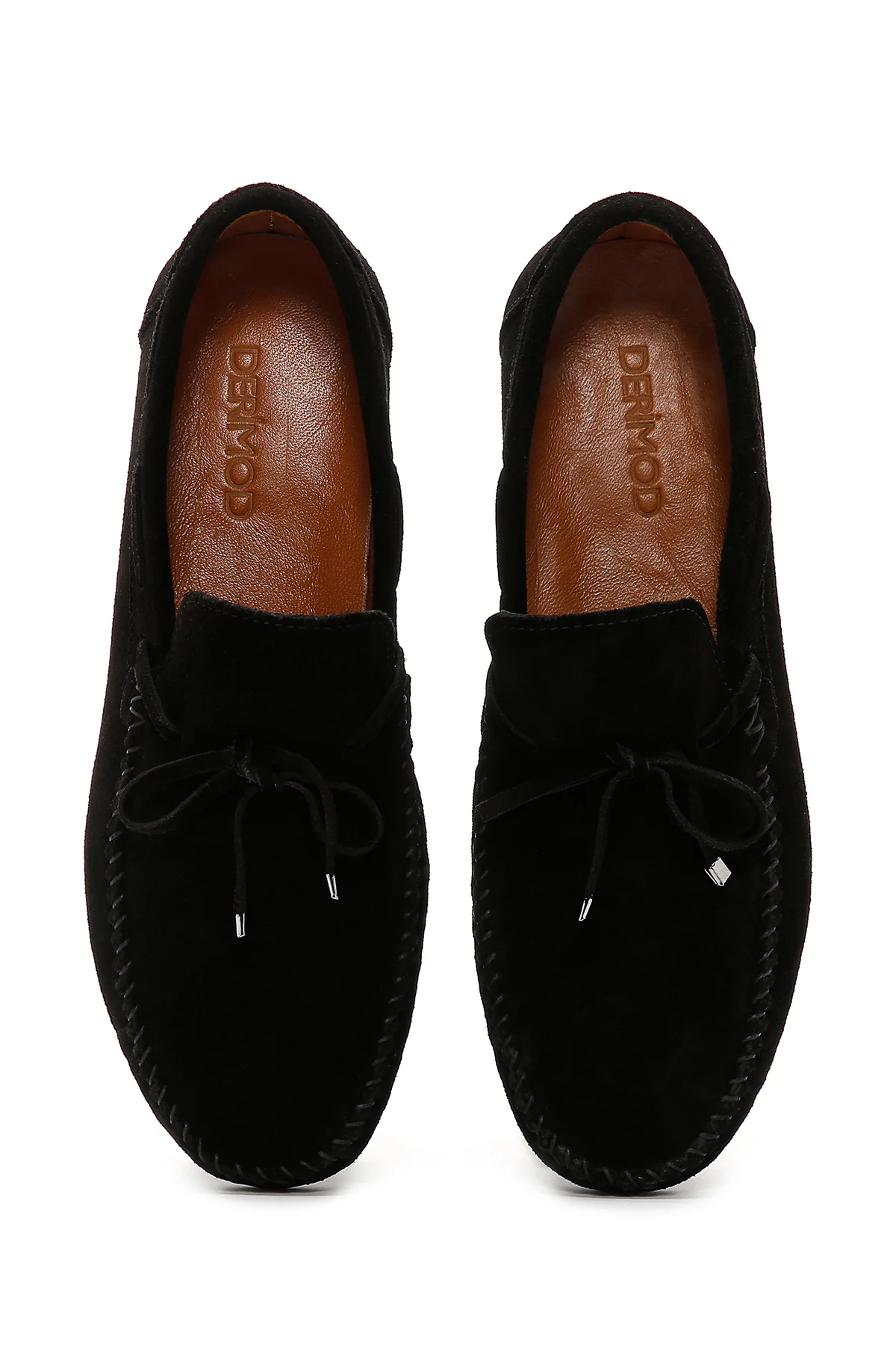 Erkek Siyah Süet Deri Casual Loafer - Image 6