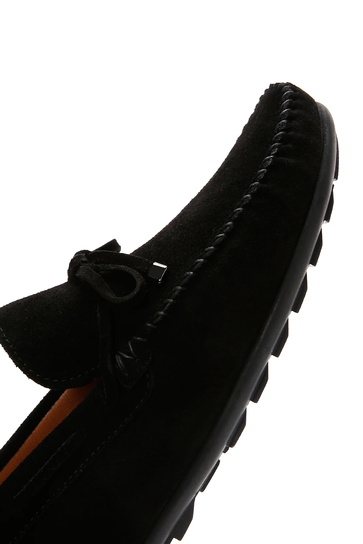 Erkek Siyah Süet Deri Casual Loafer - Image 8