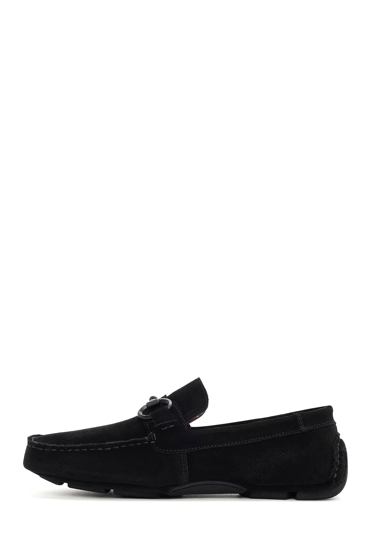 Erkek Siyah Süet Deri Casual Loafer - Image 2