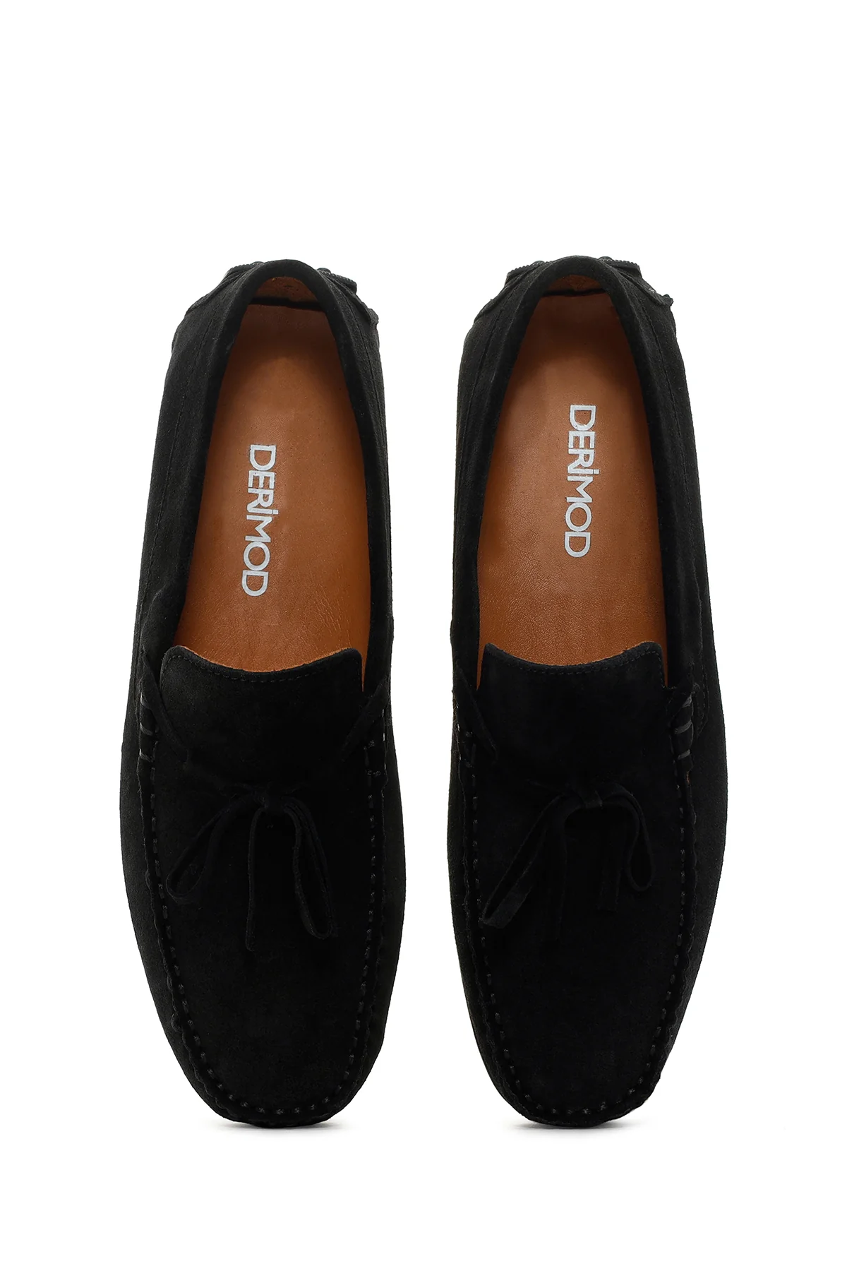 Erkek Siyah Süet Deri Casual Loafer - Image 6