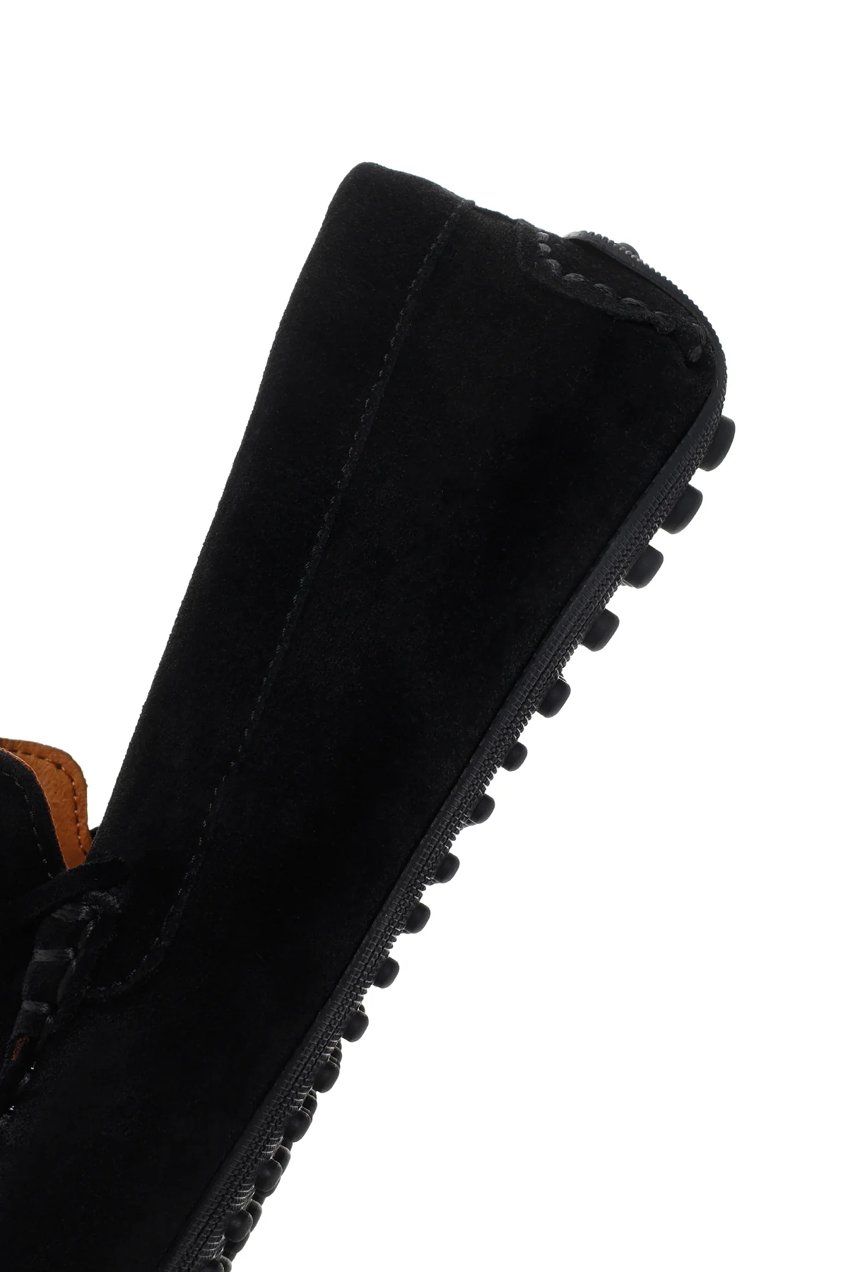 Erkek Siyah Süet Deri Casual Loafer - Image 7