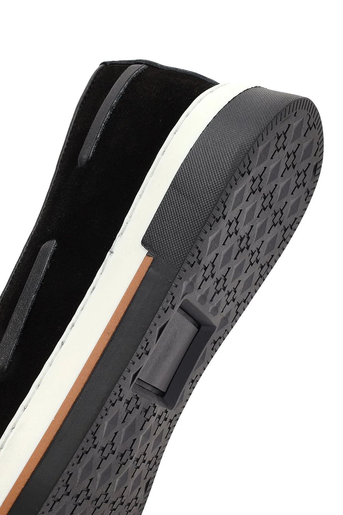 Erkek Siyah Süet Deri Casual Loafer - Image 8