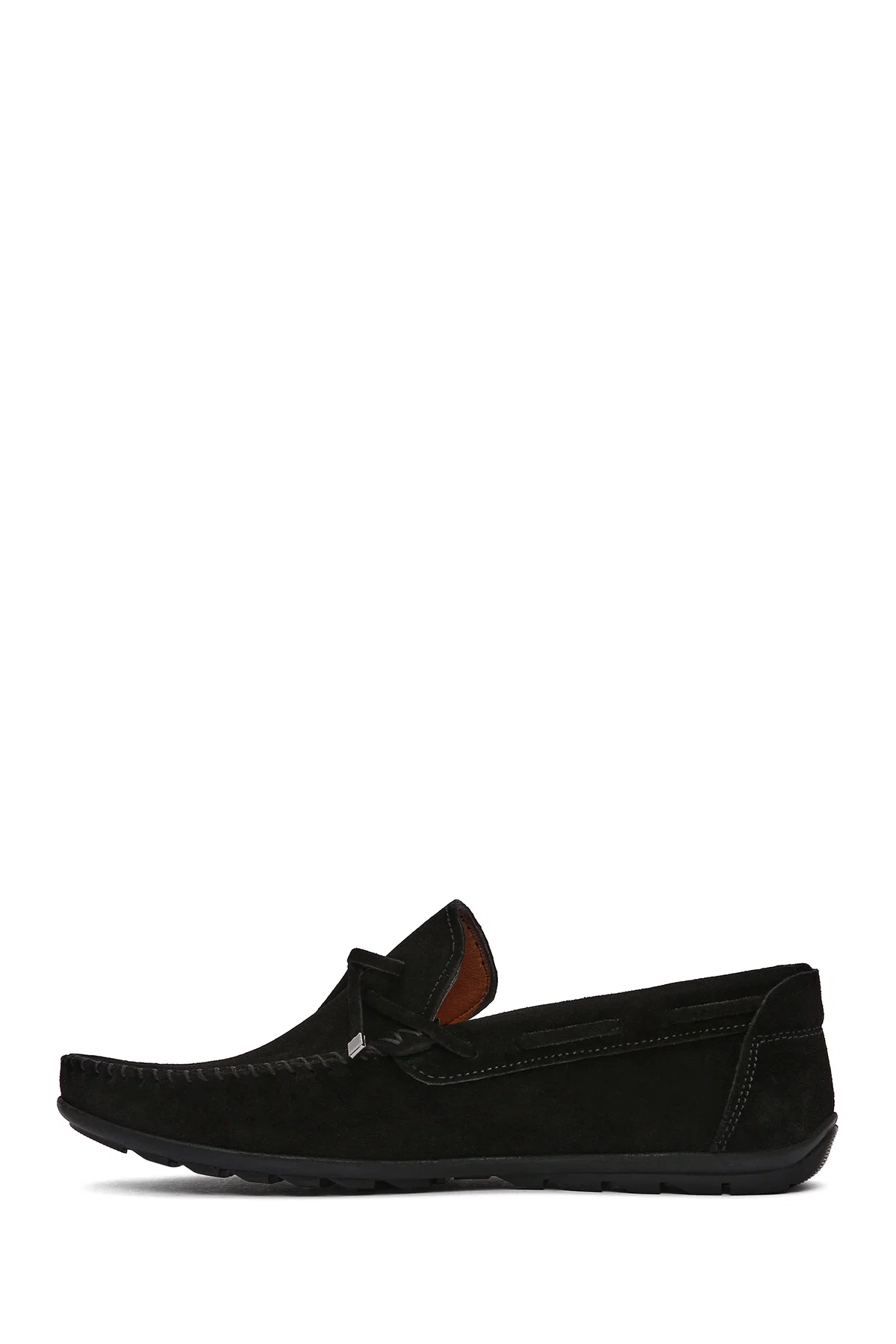 Erkek Siyah Süet Deri Casual Loafer - Image 2