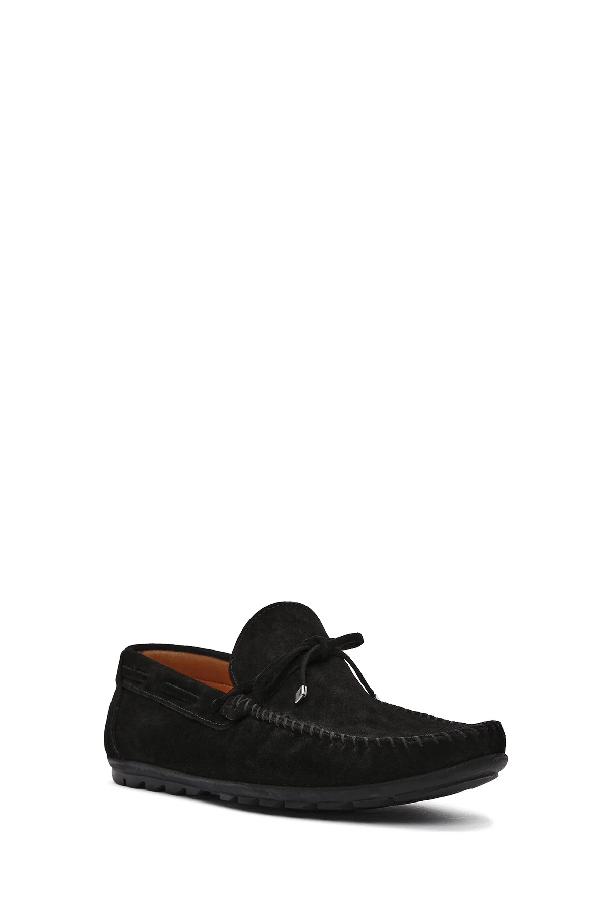 Erkek Siyah Süet Deri Casual Loafer - Image 6