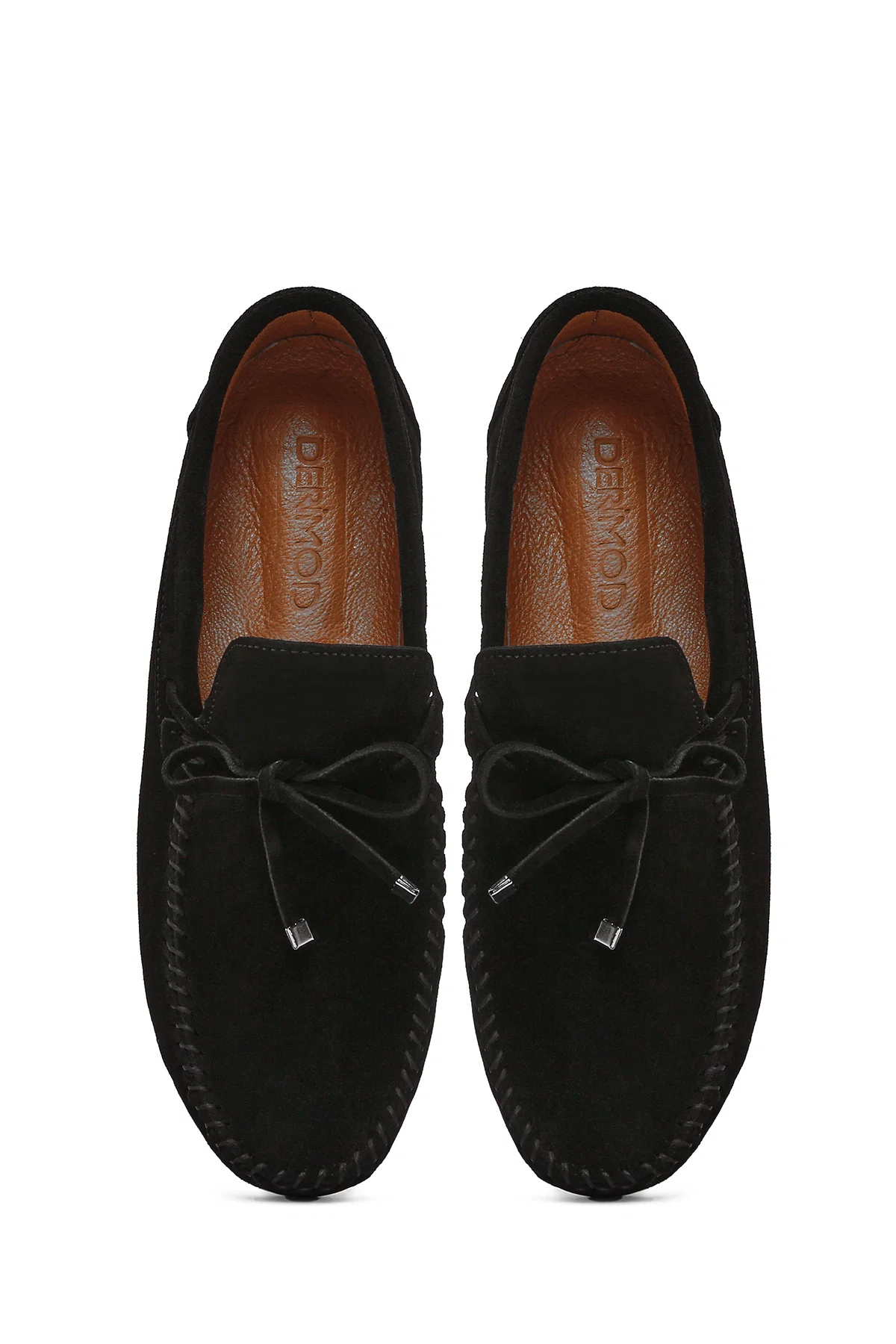Erkek Siyah Süet Deri Casual Loafer - Image 7
