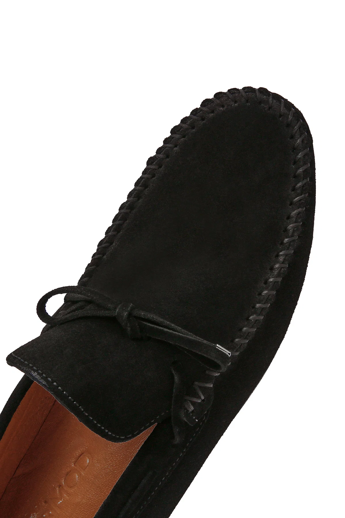 Erkek Siyah Süet Deri Casual Loafer - Image 9
