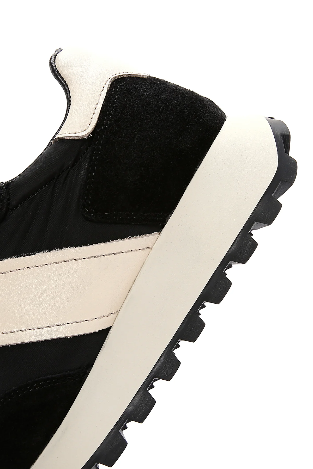 Erkek Siyah Süet Deri Detaylı Sneaker - Image 7