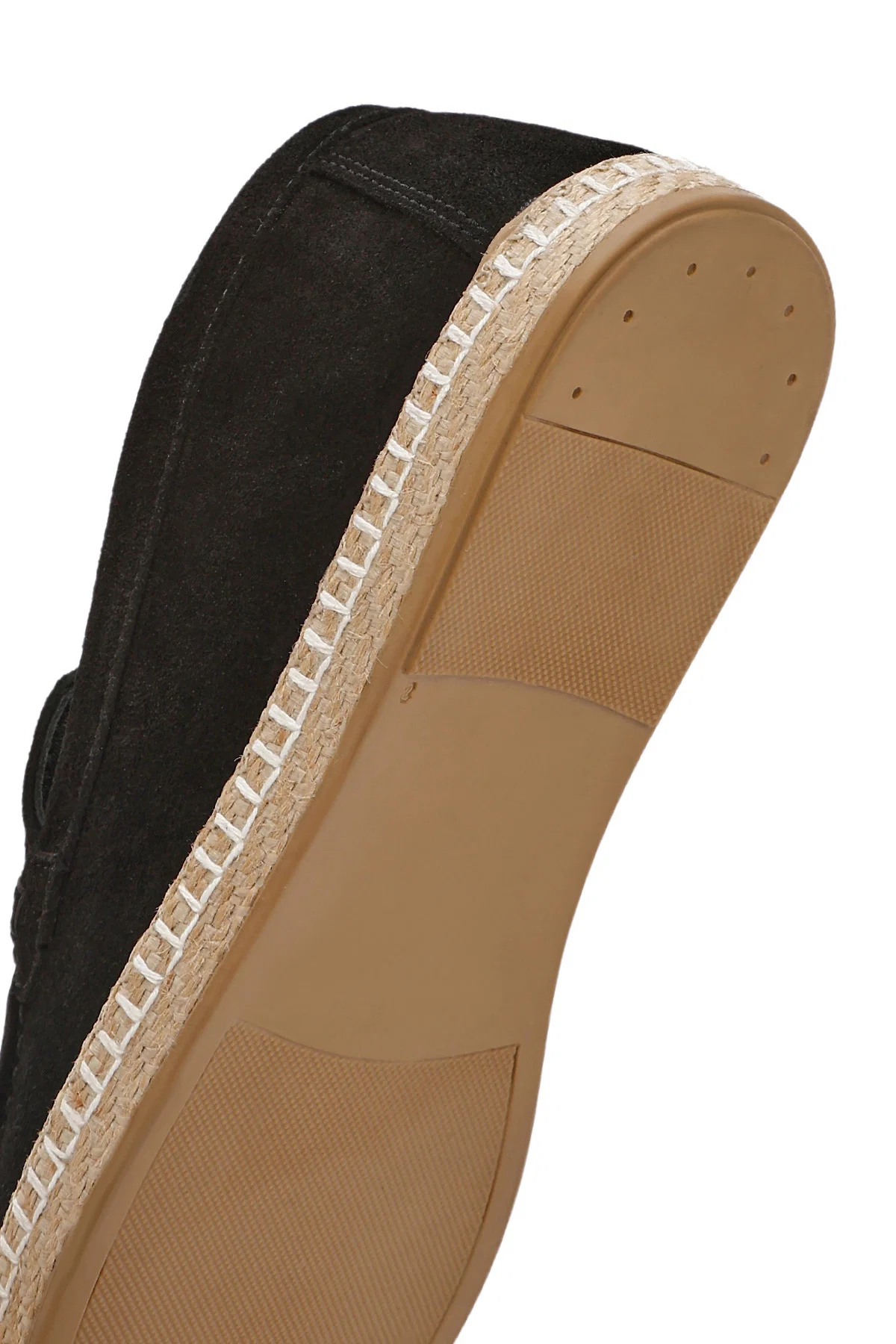 Erkek Siyah Süet Deri Espadril - Image 8