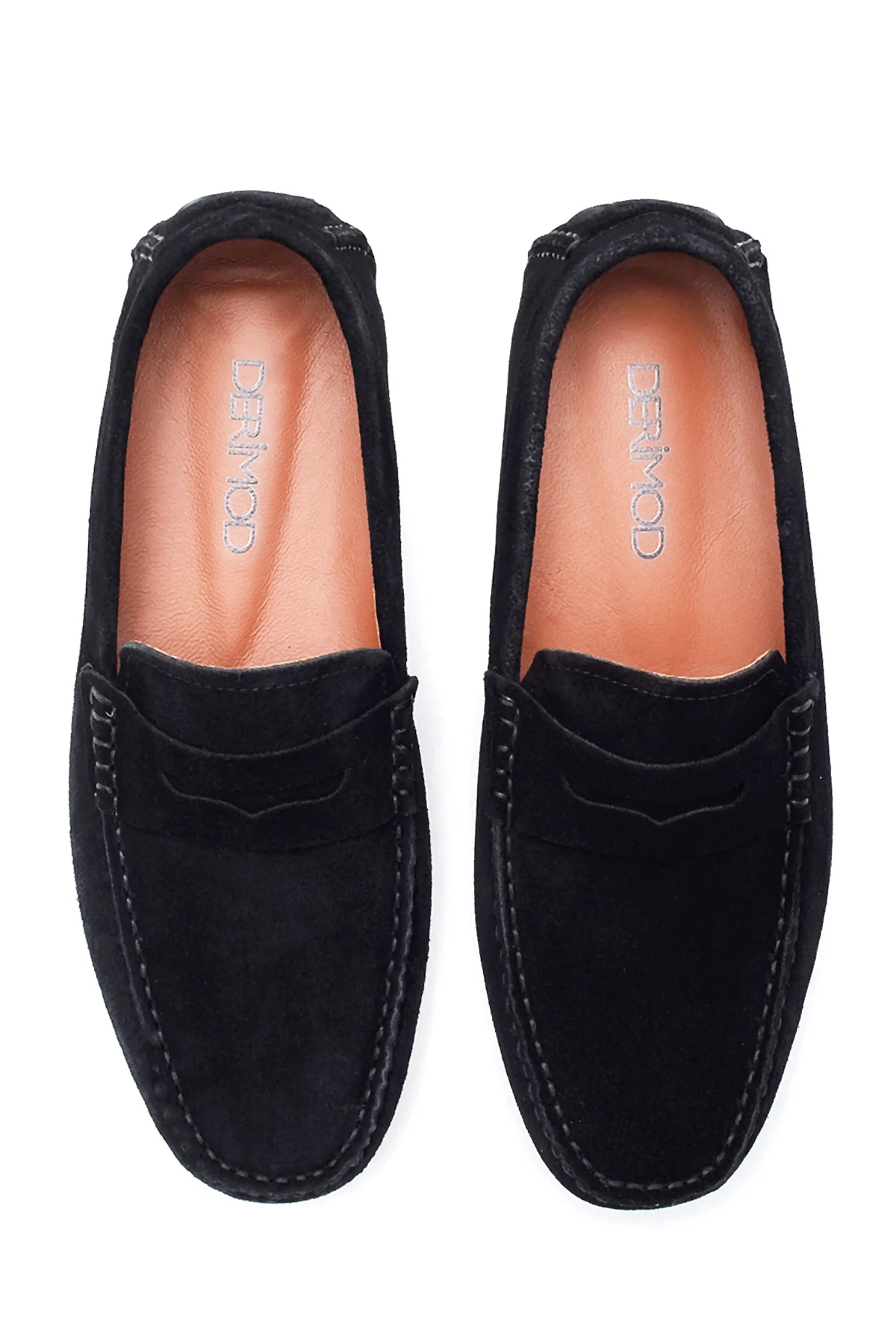Erkek Siyah Süet Deri Loafer - Image 7