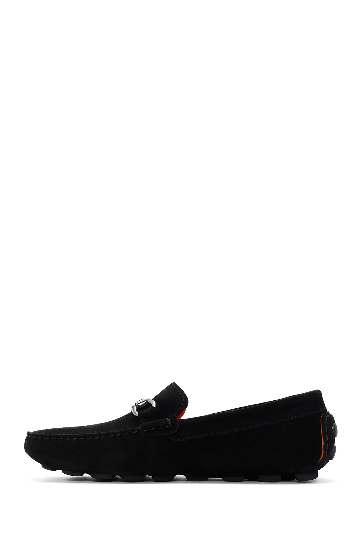 Erkek Siyah Süet Deri Loafer - Image 3