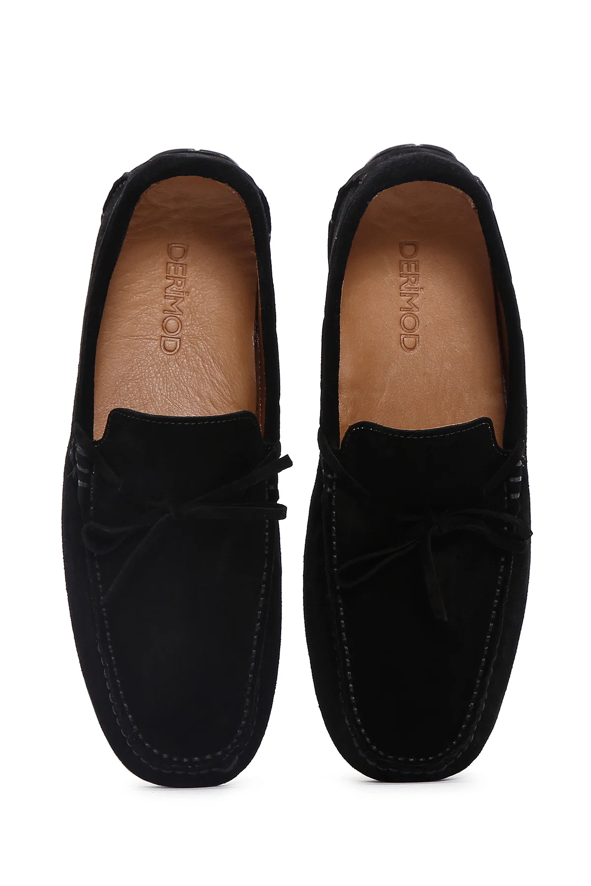 Erkek Siyah Süet Deri Loafer - Image 6