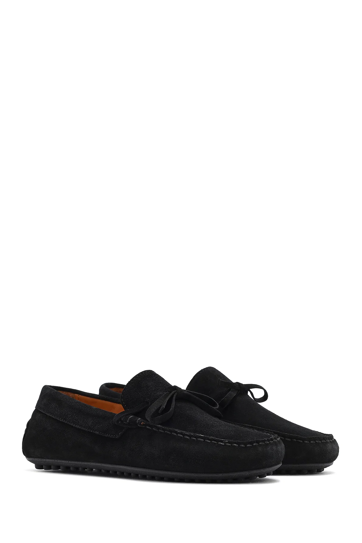 Erkek Siyah Süet Deri Loafer - Image 3