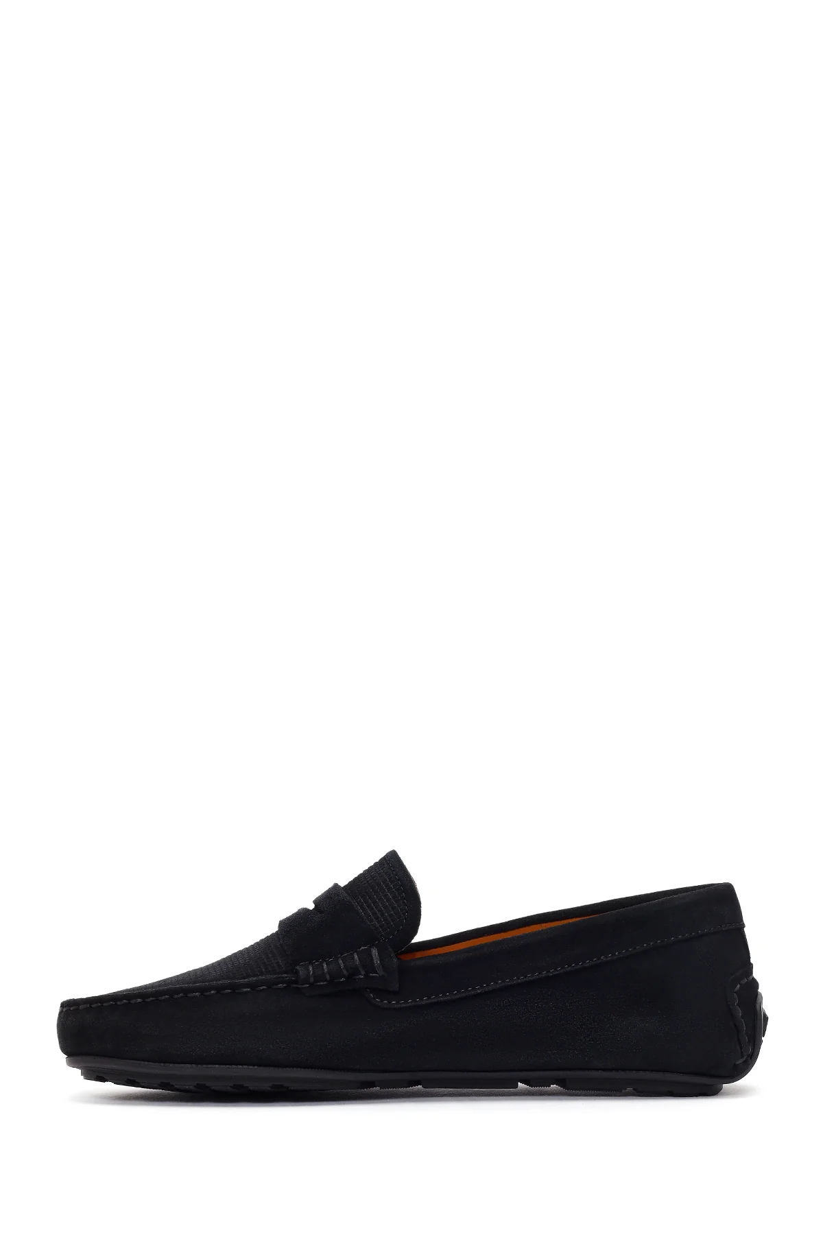 Erkek Siyah Süet Deri Loafer - Image 3