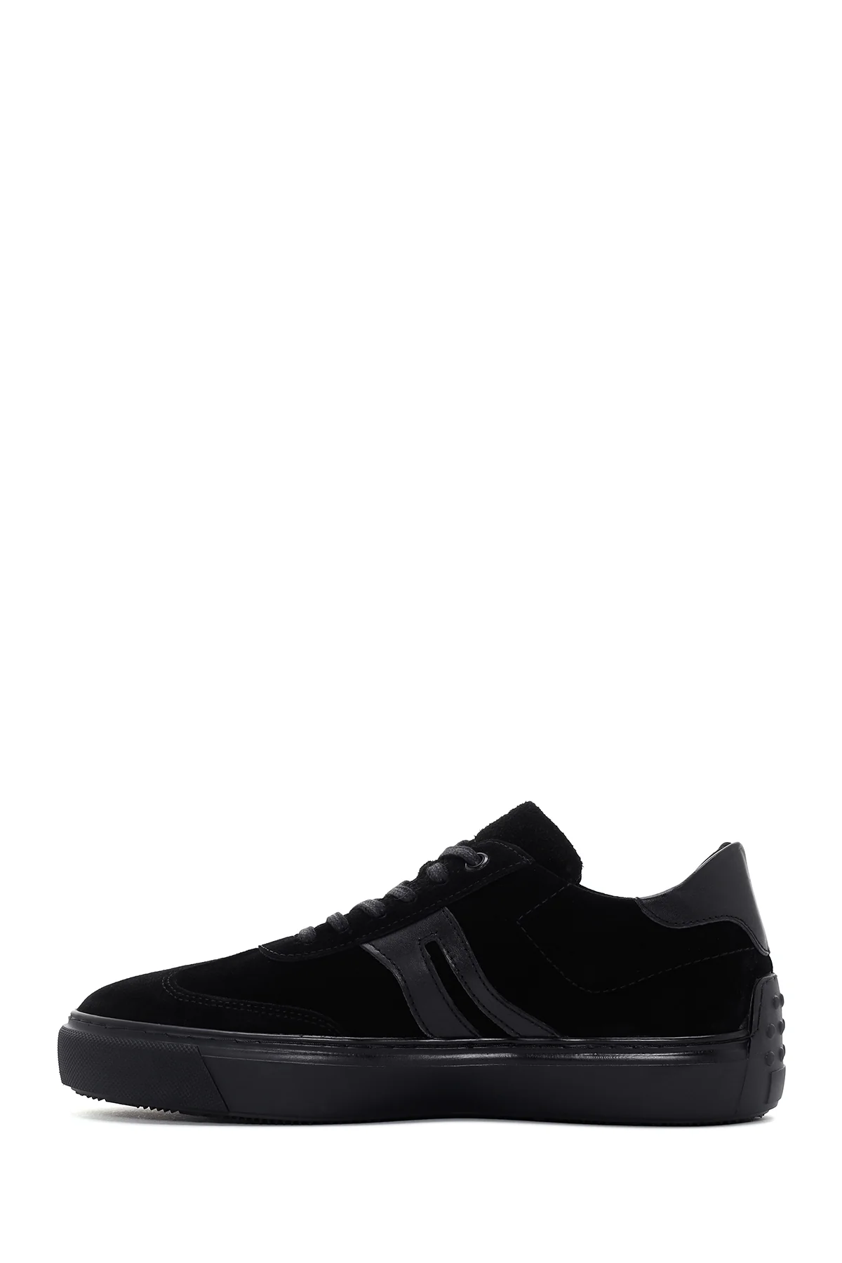 Erkek Siyah Süet Deri Sneaker - Image 2