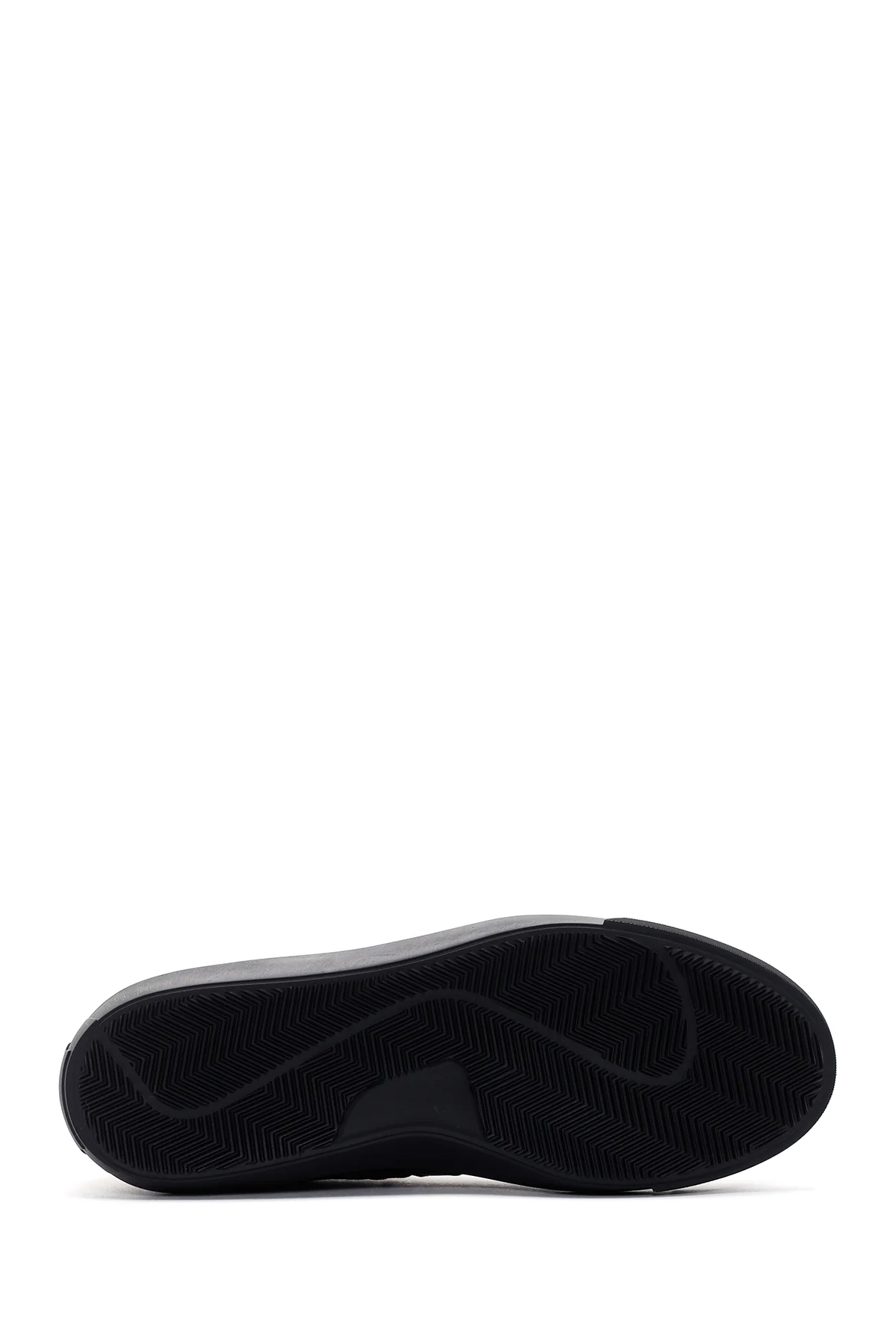 Erkek Siyah Süet Deri Sneaker - Image 4