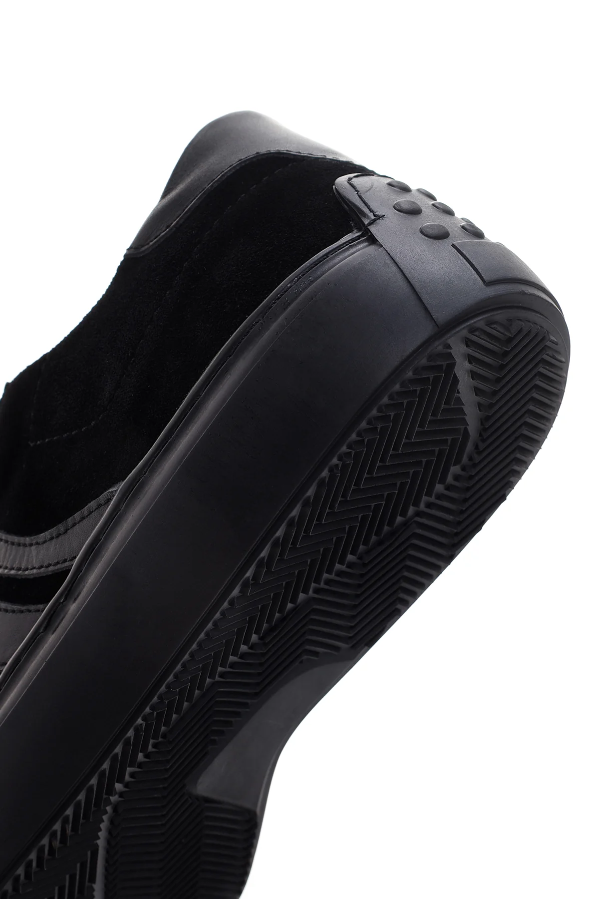 Erkek Siyah Süet Deri Sneaker - Image 8