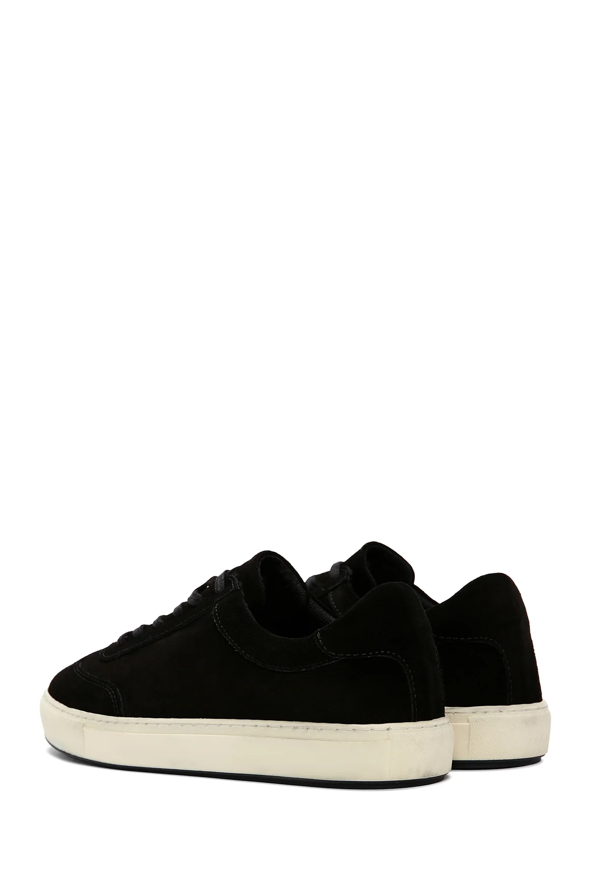 Erkek Siyah Süet Deri Sneaker - Image 5