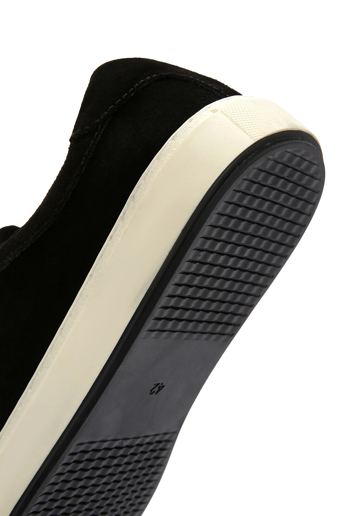 Erkek Siyah Süet Deri Sneaker - Image 8