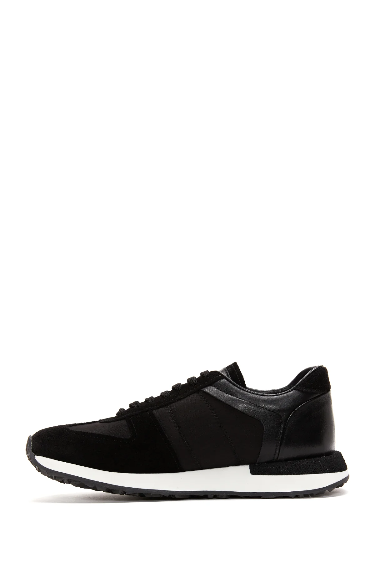 Erkek Siyah Süet Detaylı Sneaker - Image 2
