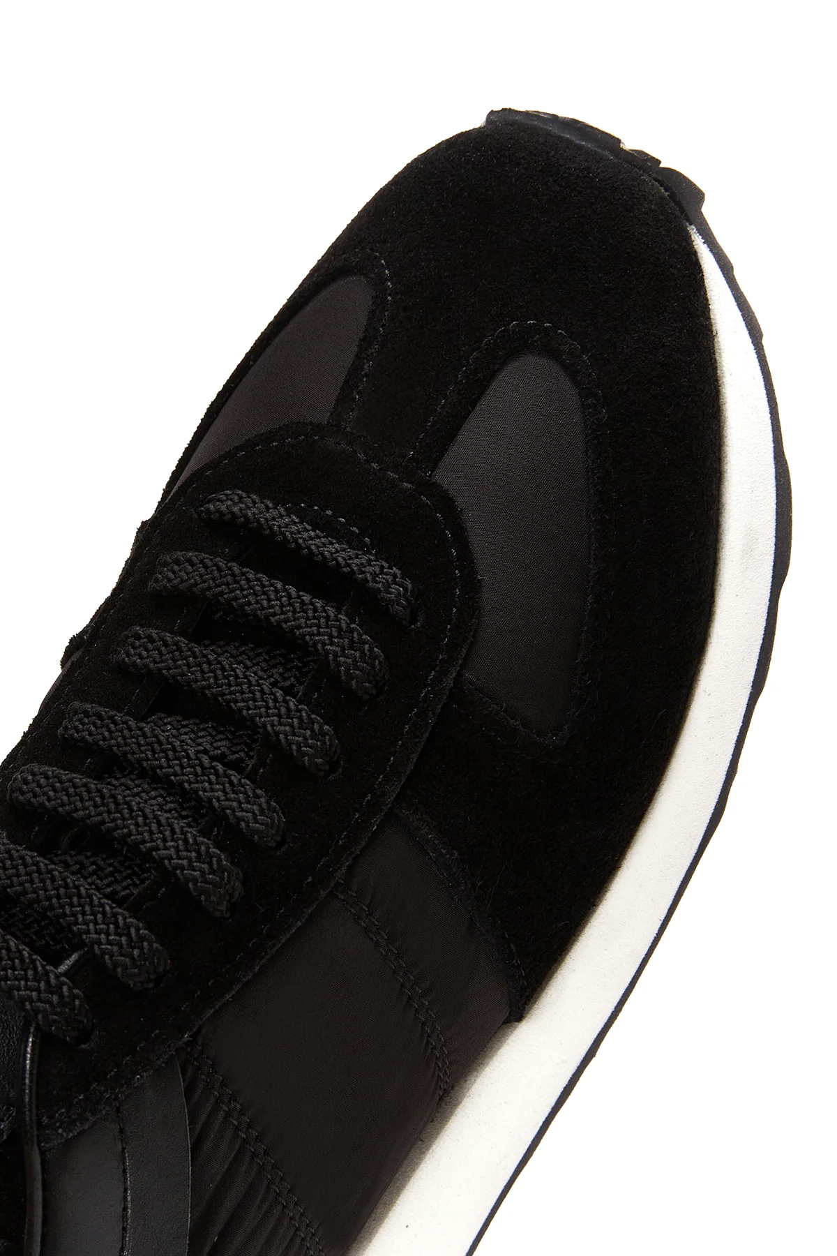 Erkek Siyah Süet Detaylı Sneaker - Image 8