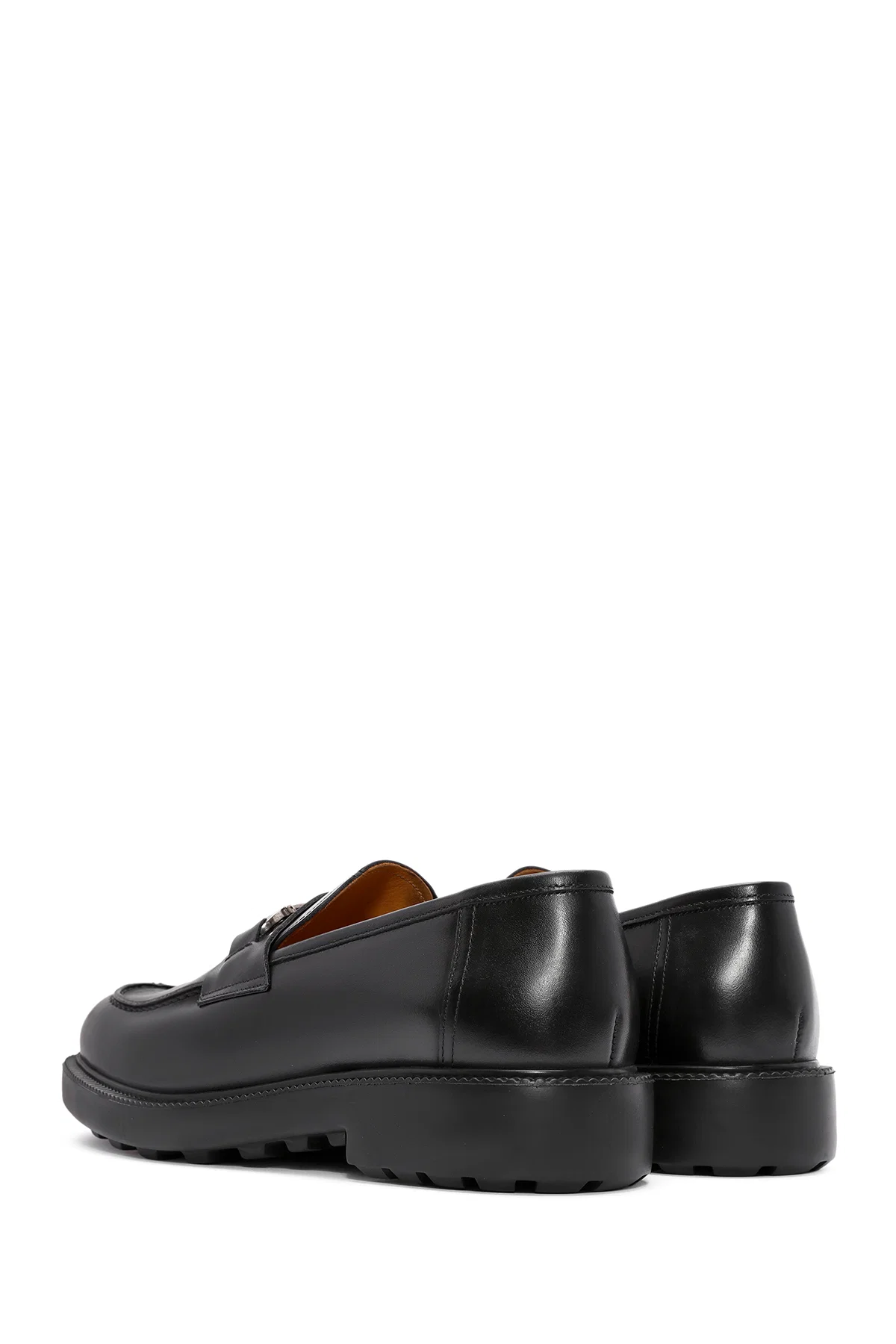 Erkek Siyah Toka Detaylı Deri Casual Loafer - Image 5