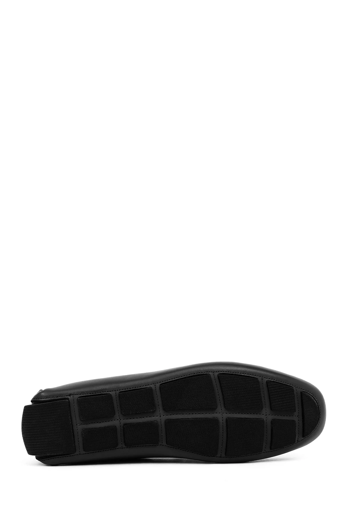 Erkek Siyah Tokalı Deri Casual Loafer - Image 5