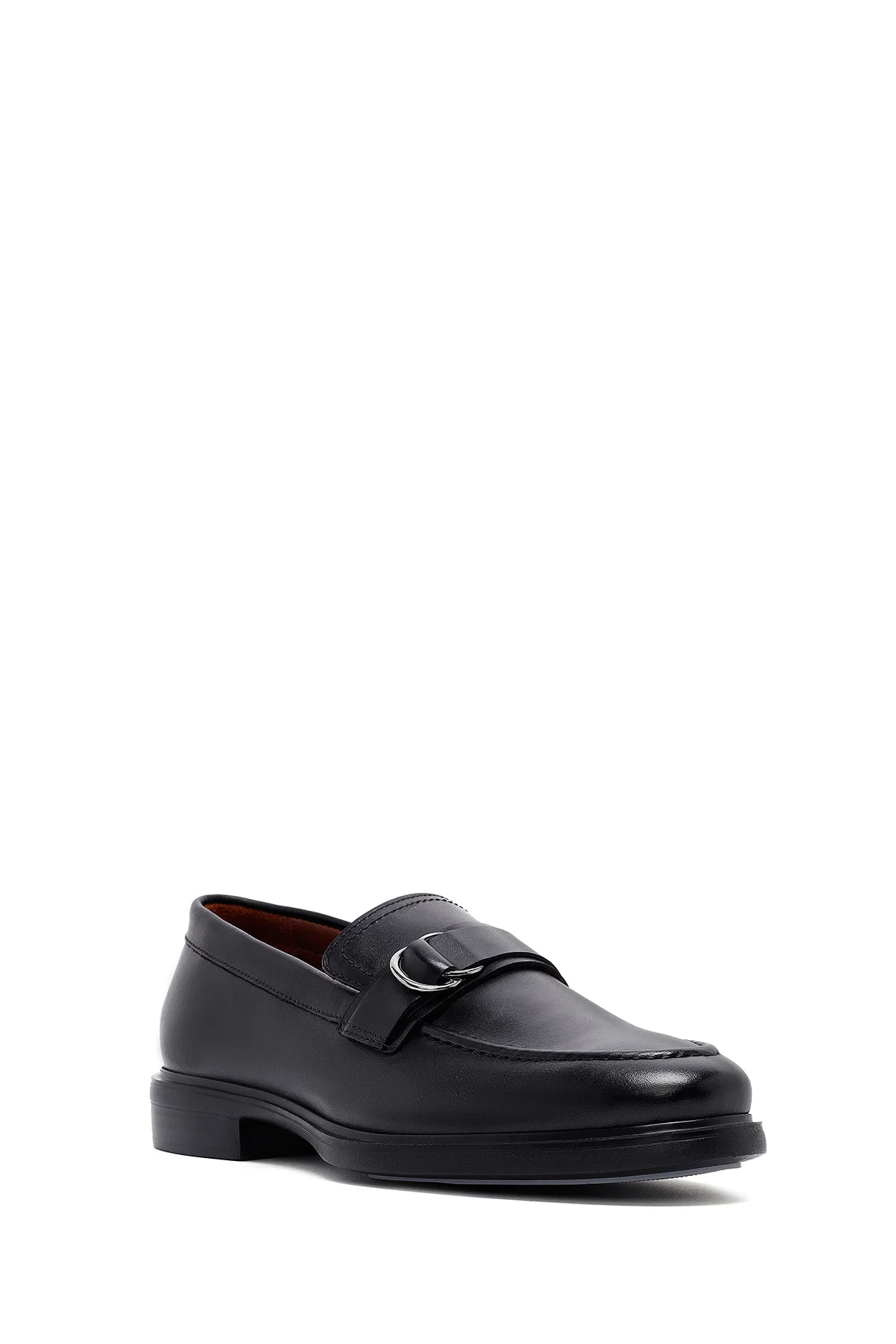 Erkek Siyah Tokalı Deri Loafer - Image 6