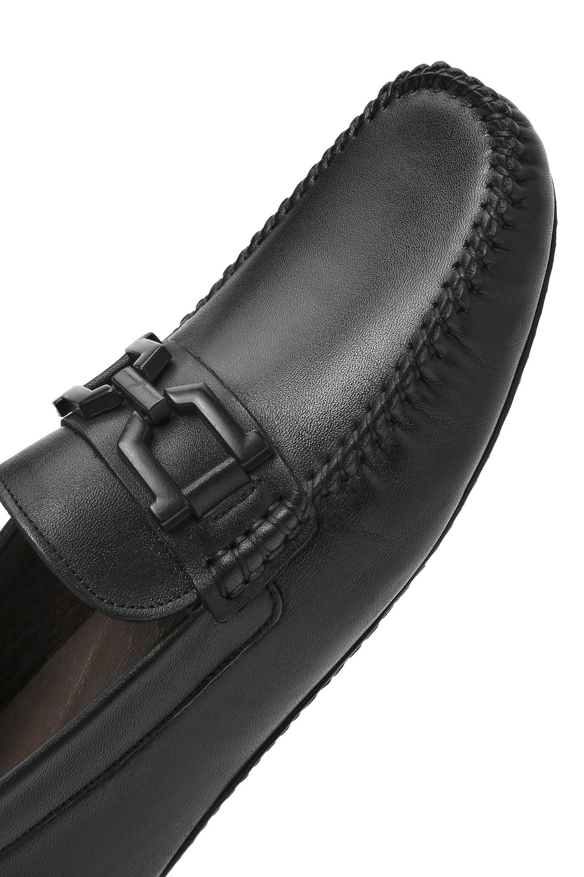 Erkek Siyah Tokalı Deri Loafer - Image 10