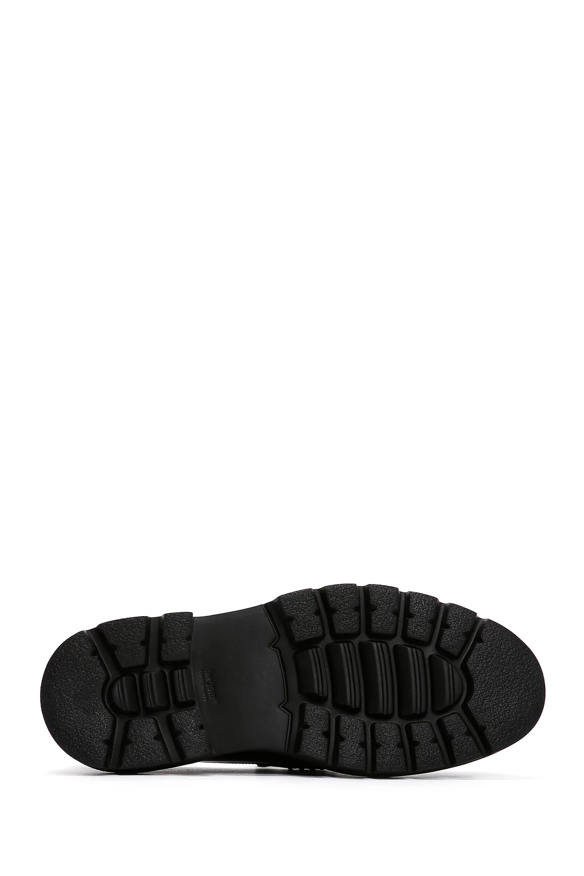 Erkek Siyah Tokalı Kalın Tabanlı Deri Casual Loafer - Image 4