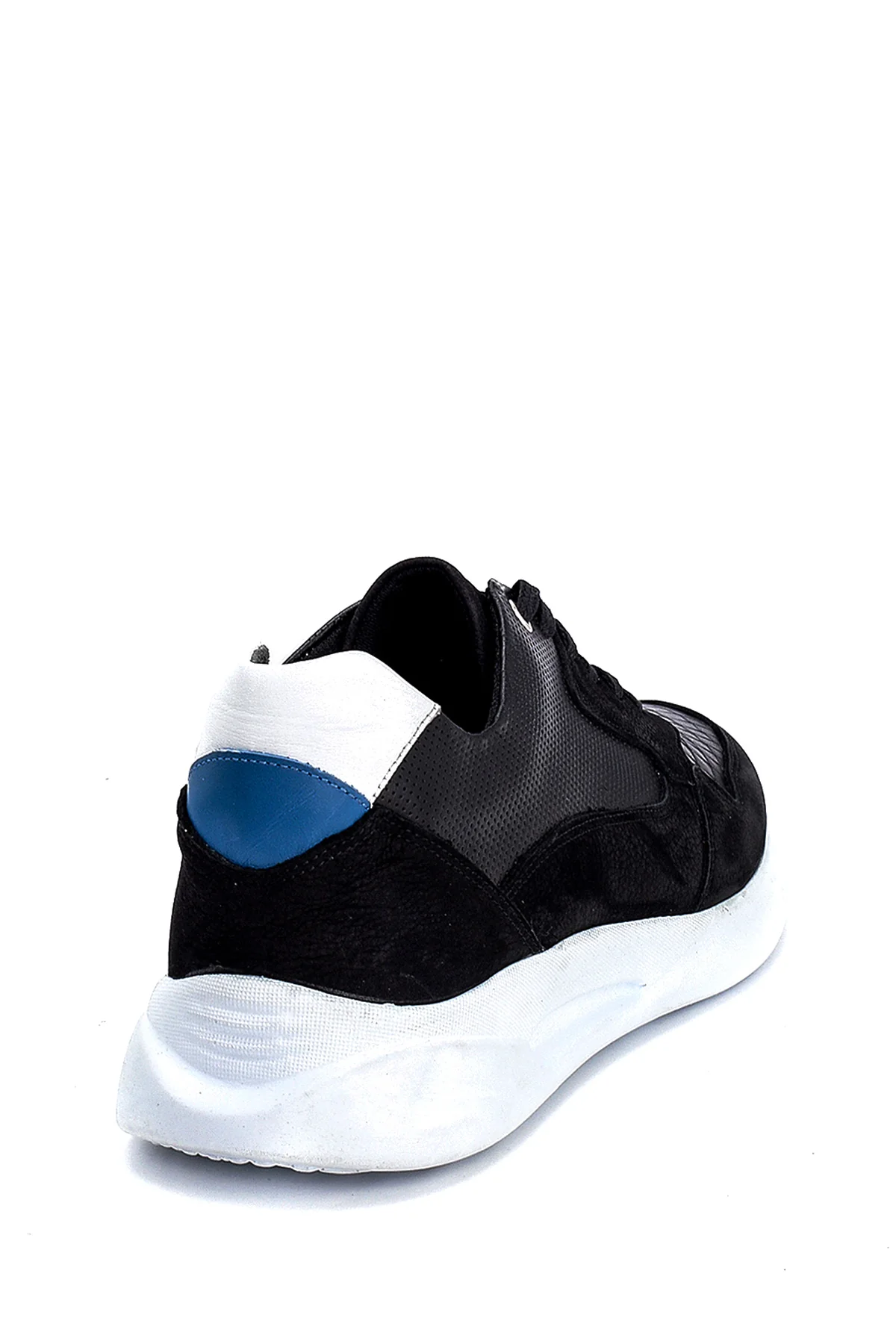 Erkek Süet Detaylı Deri Sneaker - Image 5