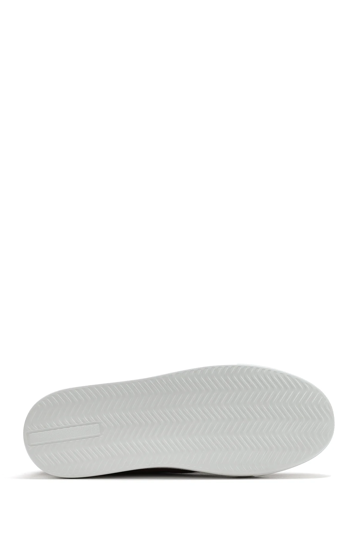 Erkek Taba Bağcıklı Kalın Tabanlı Baskılı Deri Sneaker - Image 5