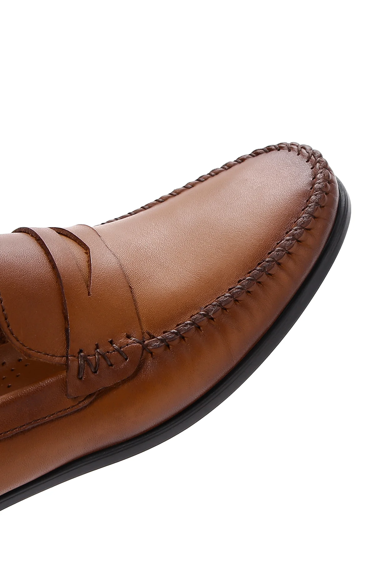 Erkek Taba Deri Casual Loafer - Image 8