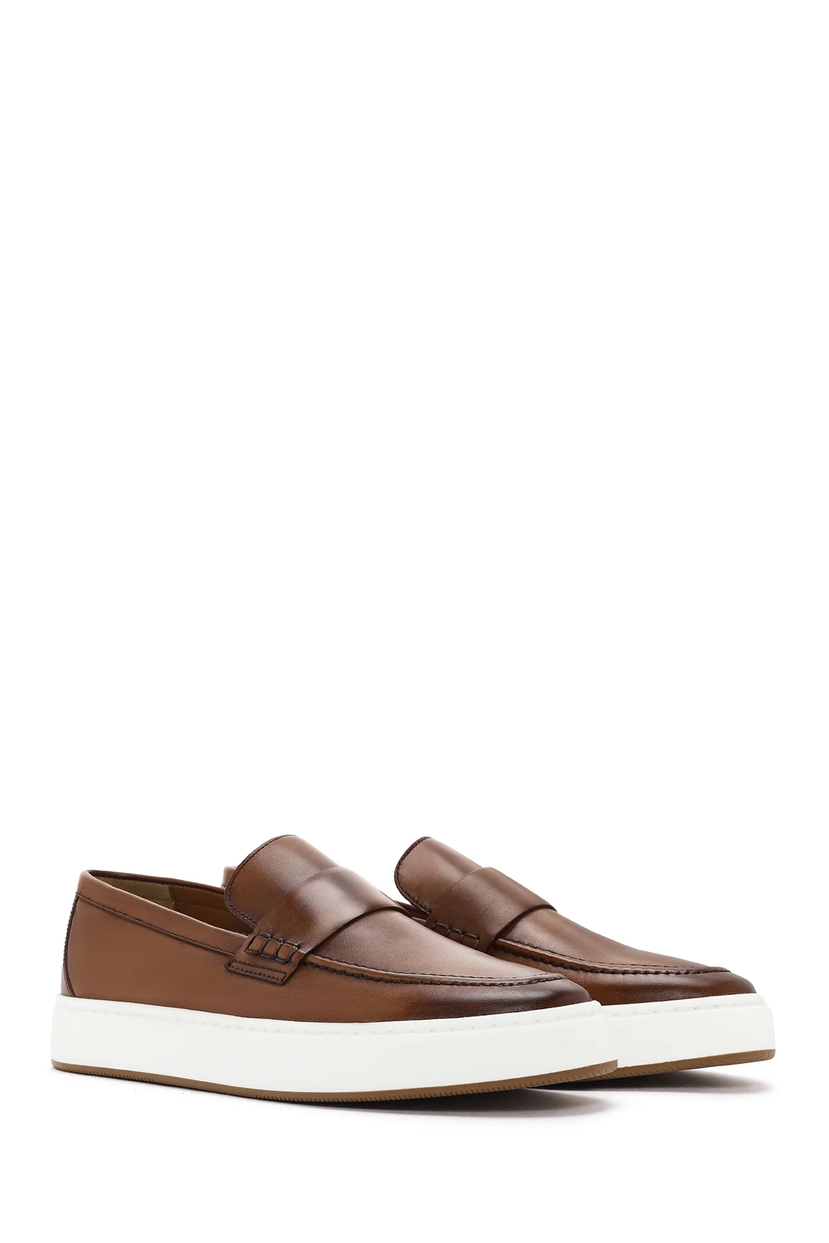 Erkek Taba Deri Loafer - Image 3