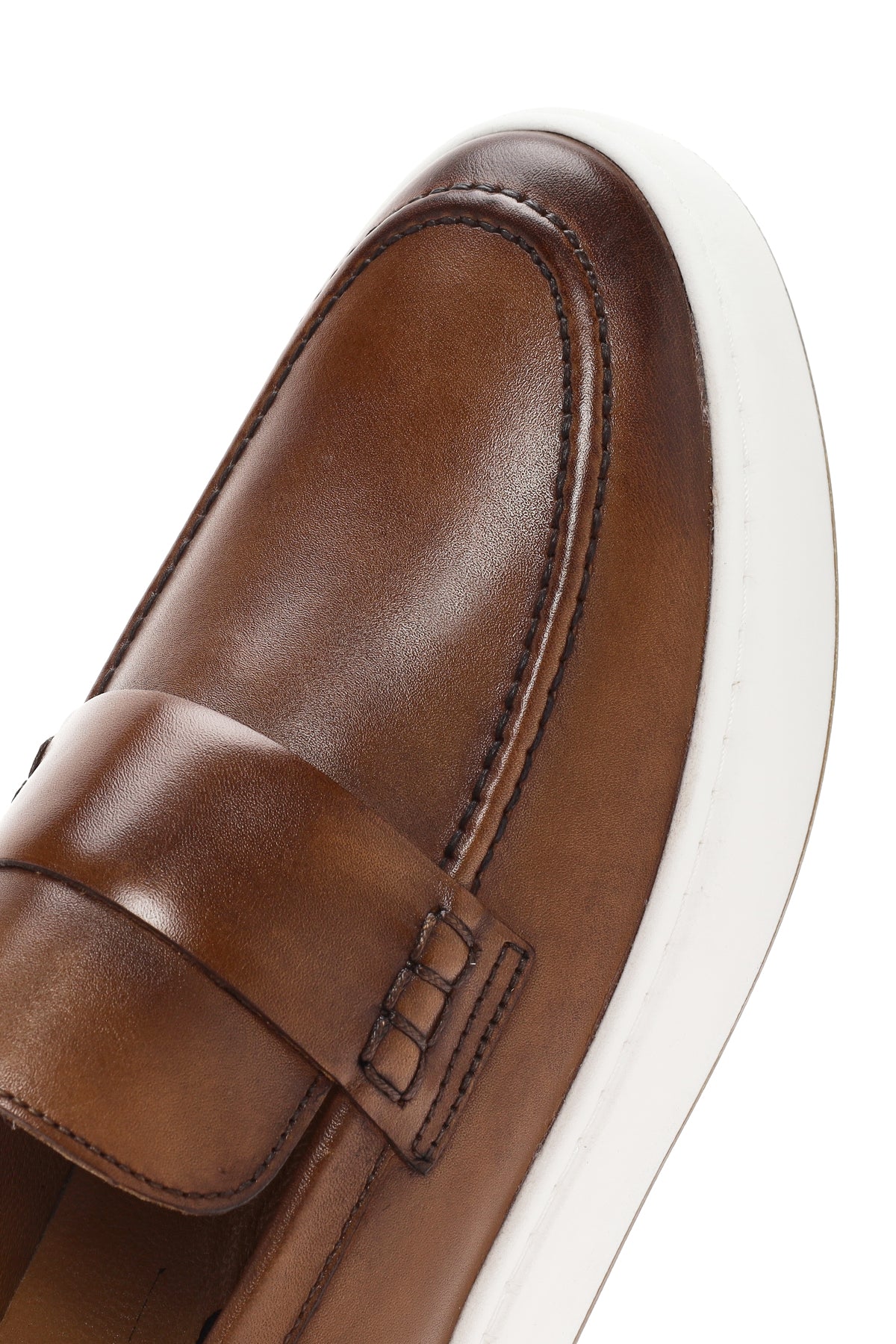 Erkek Taba Deri Loafer - Image 9