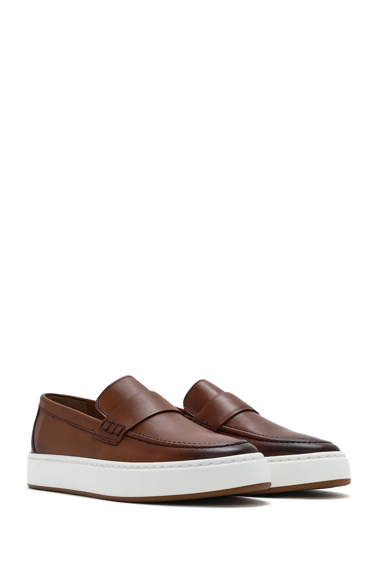 Erkek Taba Deri Loafer - Image 3