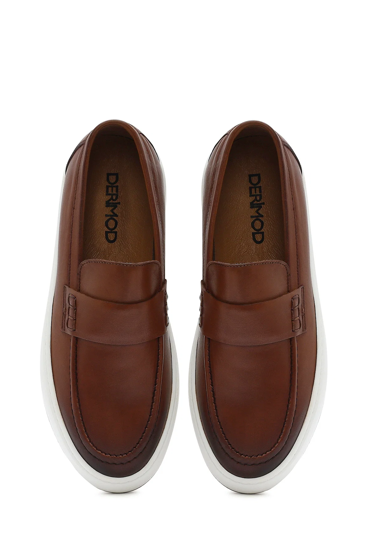 Erkek Taba Deri Loafer - Image 7