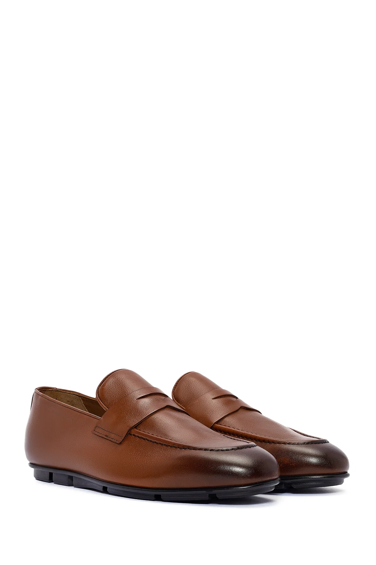 Erkek Taba Deri Loafer - Image 3