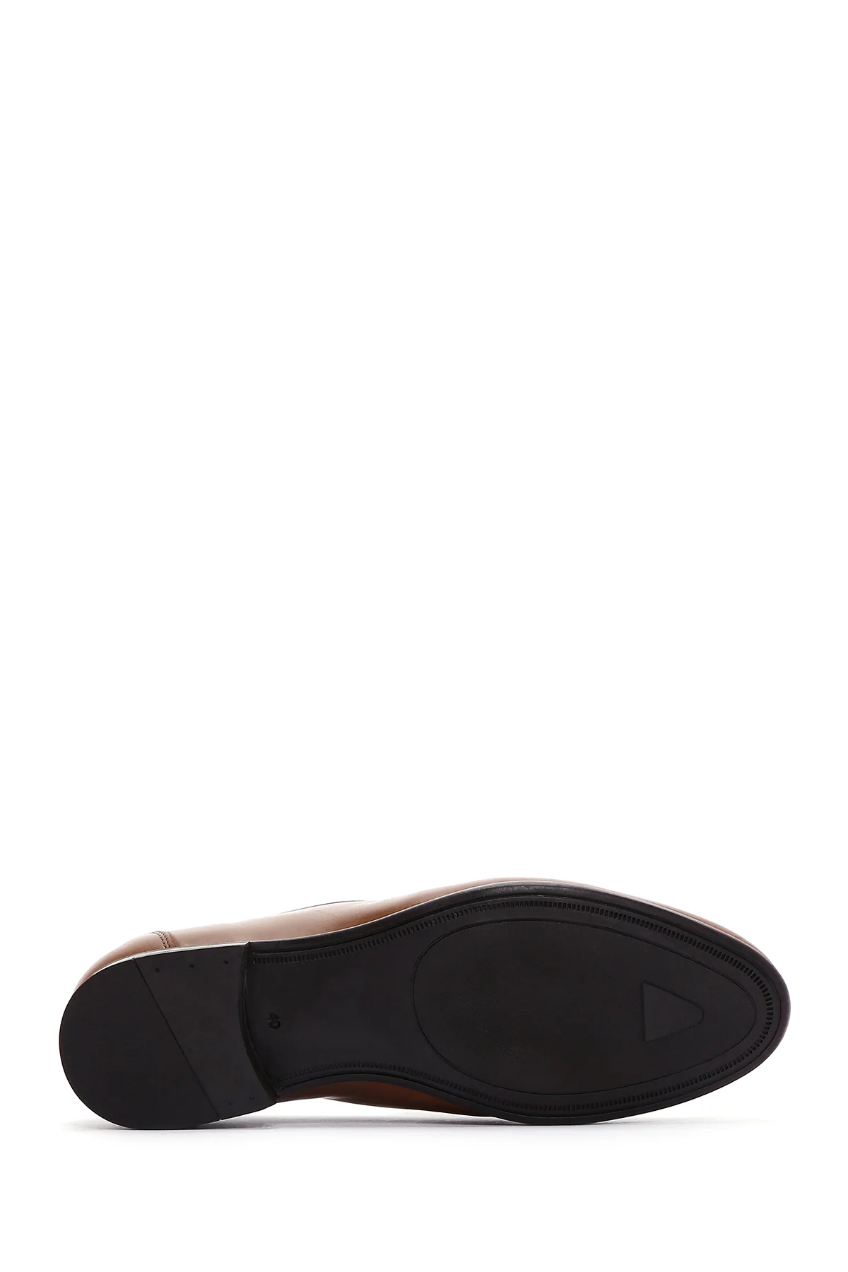 Erkek Taba Deri Püsküllü Klasik Loafer - Image 4