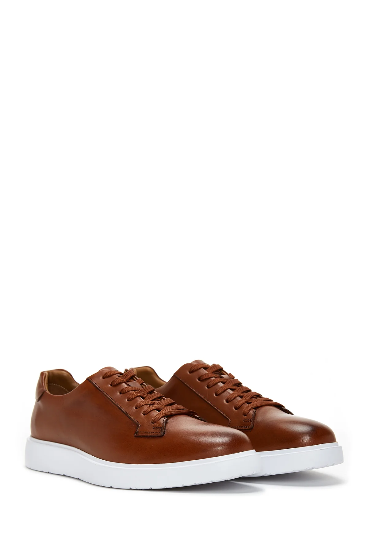 Erkek Taba Deri Sneaker - Image 3