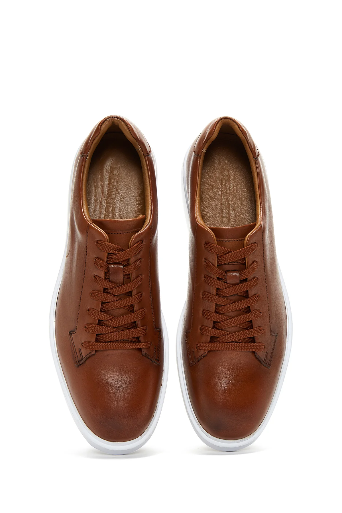 Erkek Taba Deri Sneaker - Image 6